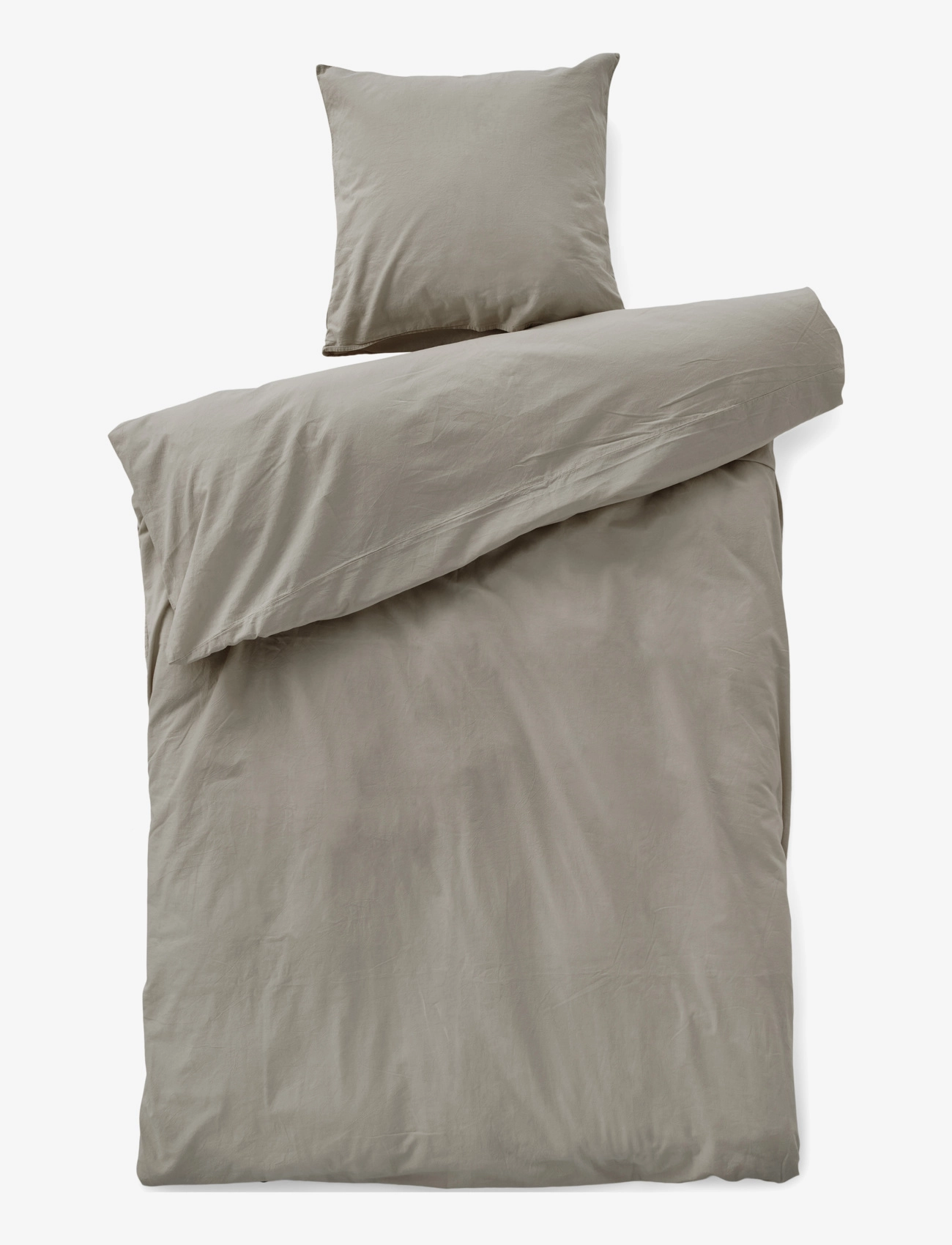 compliments Stone Bed Linen 200X220/60X63 (2) Cm, Bed Sæt, Grå, Str: 200X220;60X63CM