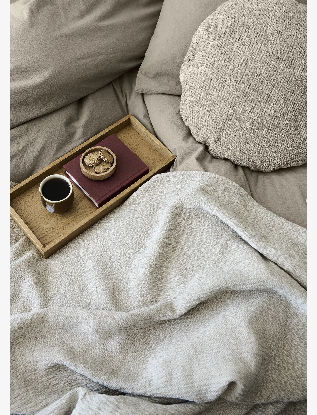 compliments - Stone Bed Linen 200x220/60x63 (2) cm - sengesæt - sand - 2
