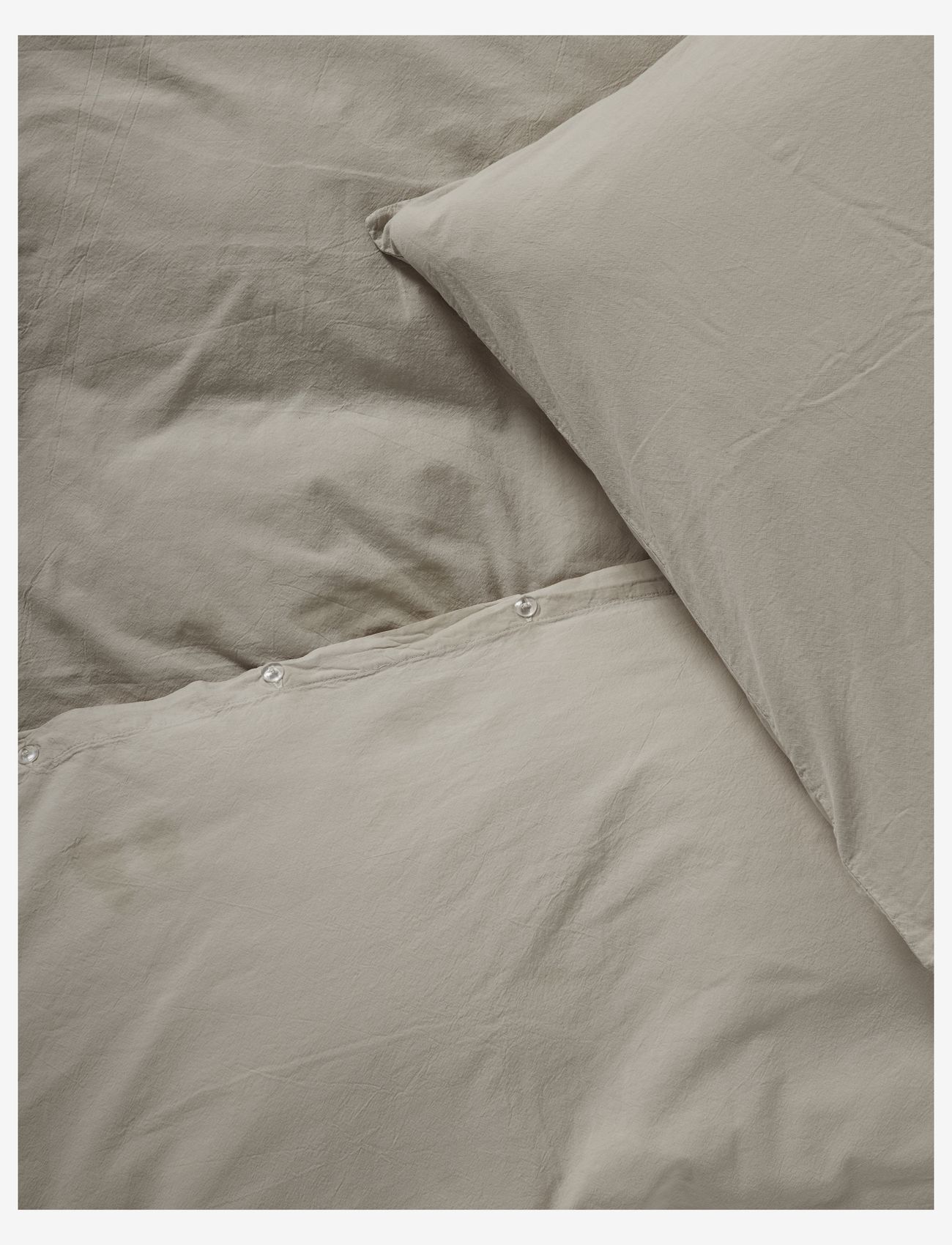 compliments - Stone Bed Linen 240x220/60x63 (2) cm - påslakanset - sand - 1