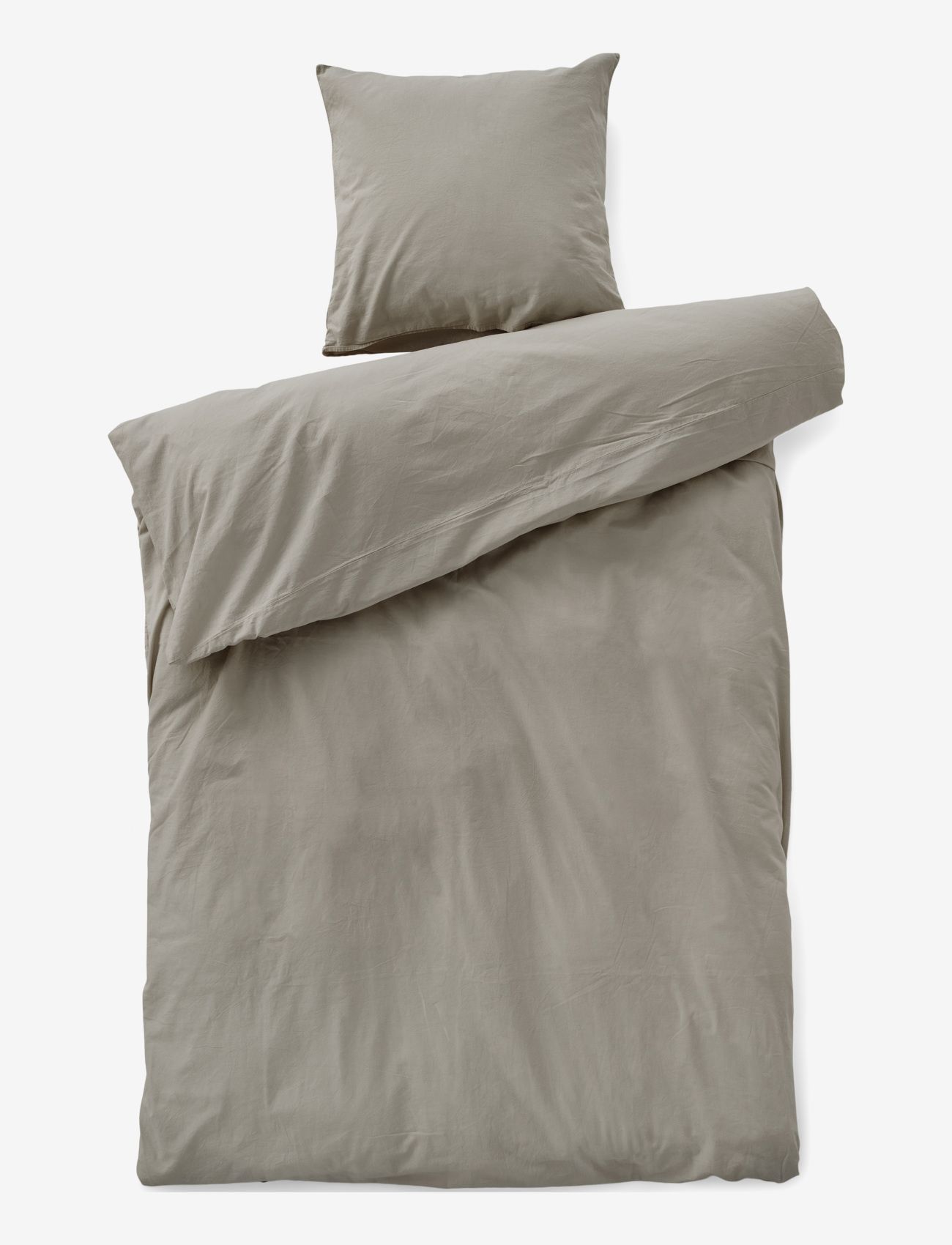 compliments - Stone Bed Linen 140x200/50x70 cm - bettwäsche-set - sand - 0