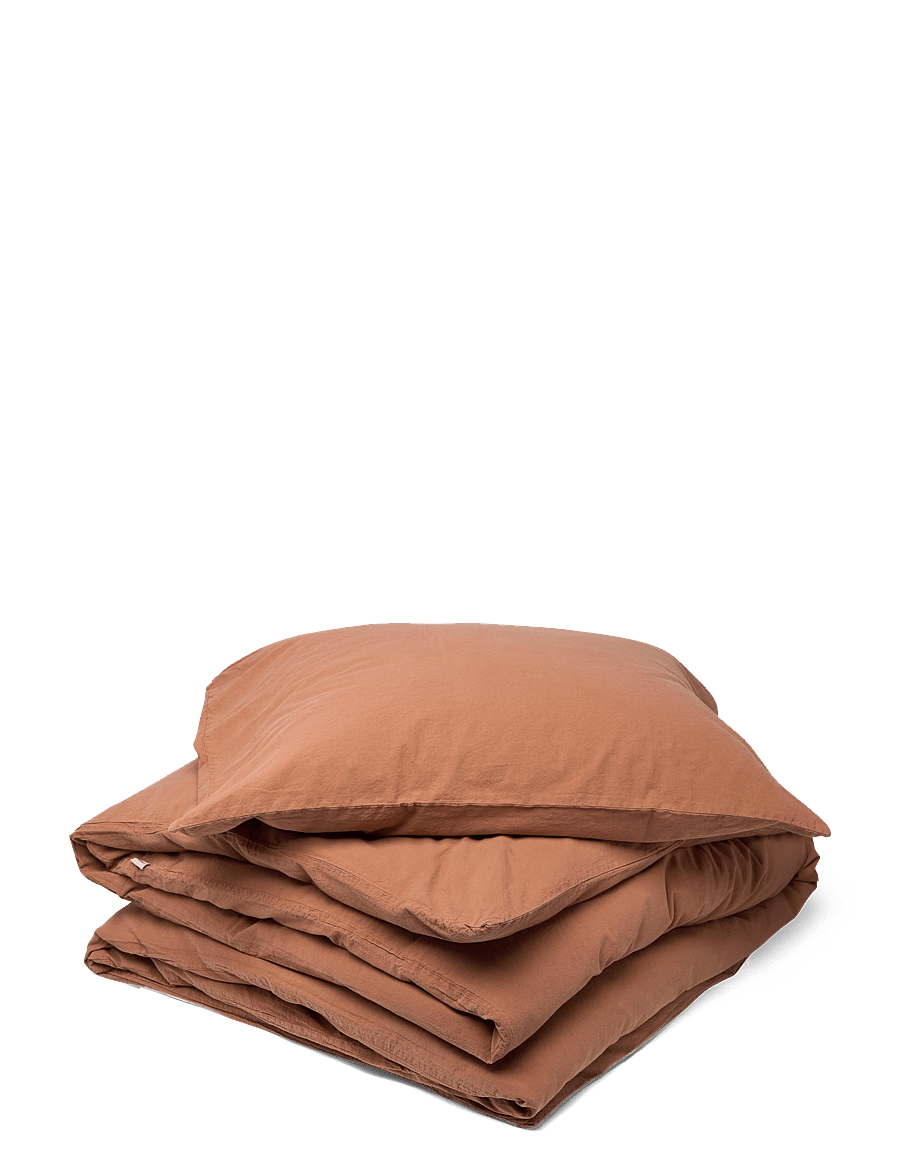 compliments - Stone Bed Linen 140x220/50x70 cm - voodiriiete komplektid - brown - 0