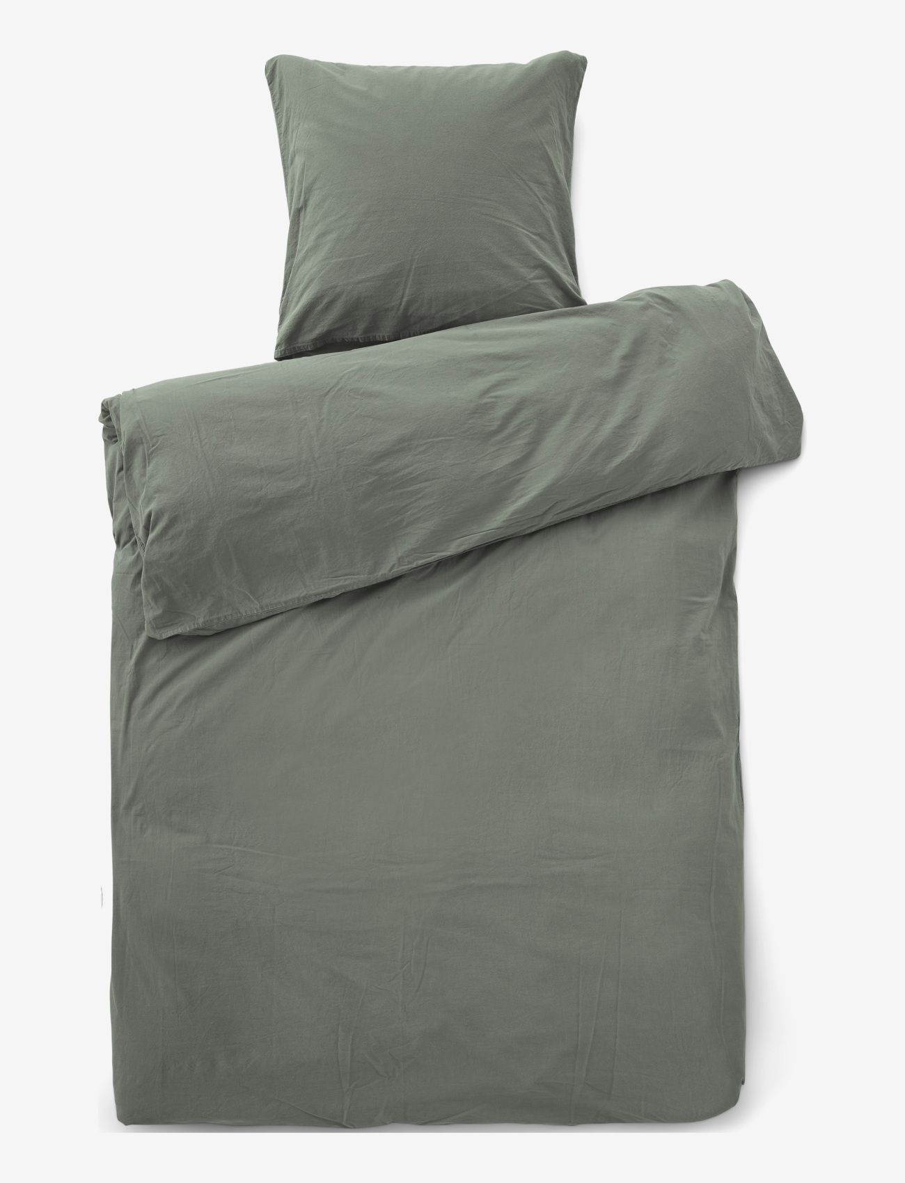 compliments - Stone Bed Linen 140x220/50x70 cm - voodiriiete komplektid - grey - 1