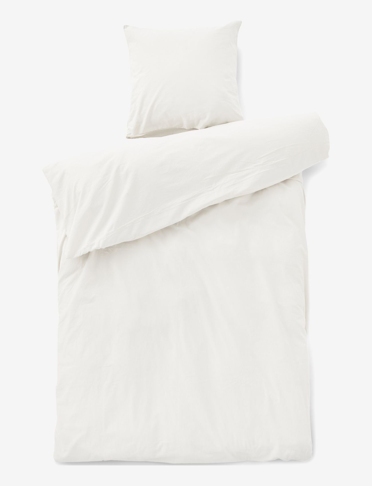 compliments - Stone Bed Linen 140x220/50x70 cm - voodiriiete komplektid - white - 0