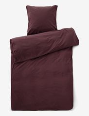 compliments - Stone Bed Linen 150x210/50x60 cm - påslakanset - bordeaux - 0