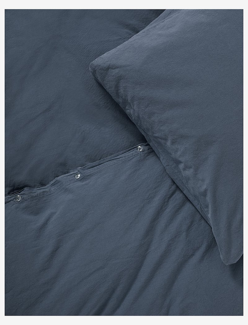 compliments - Stone Bed Linen 150x210/50x60 cm - bed sets - dark blue - 1