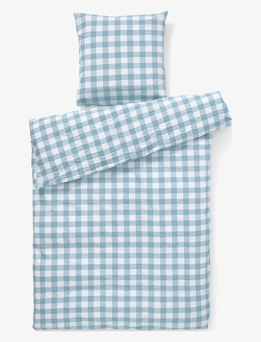 compliments - Square Bed Linen 140x200/50x70 cm - bettwäsche-set - blue - 0