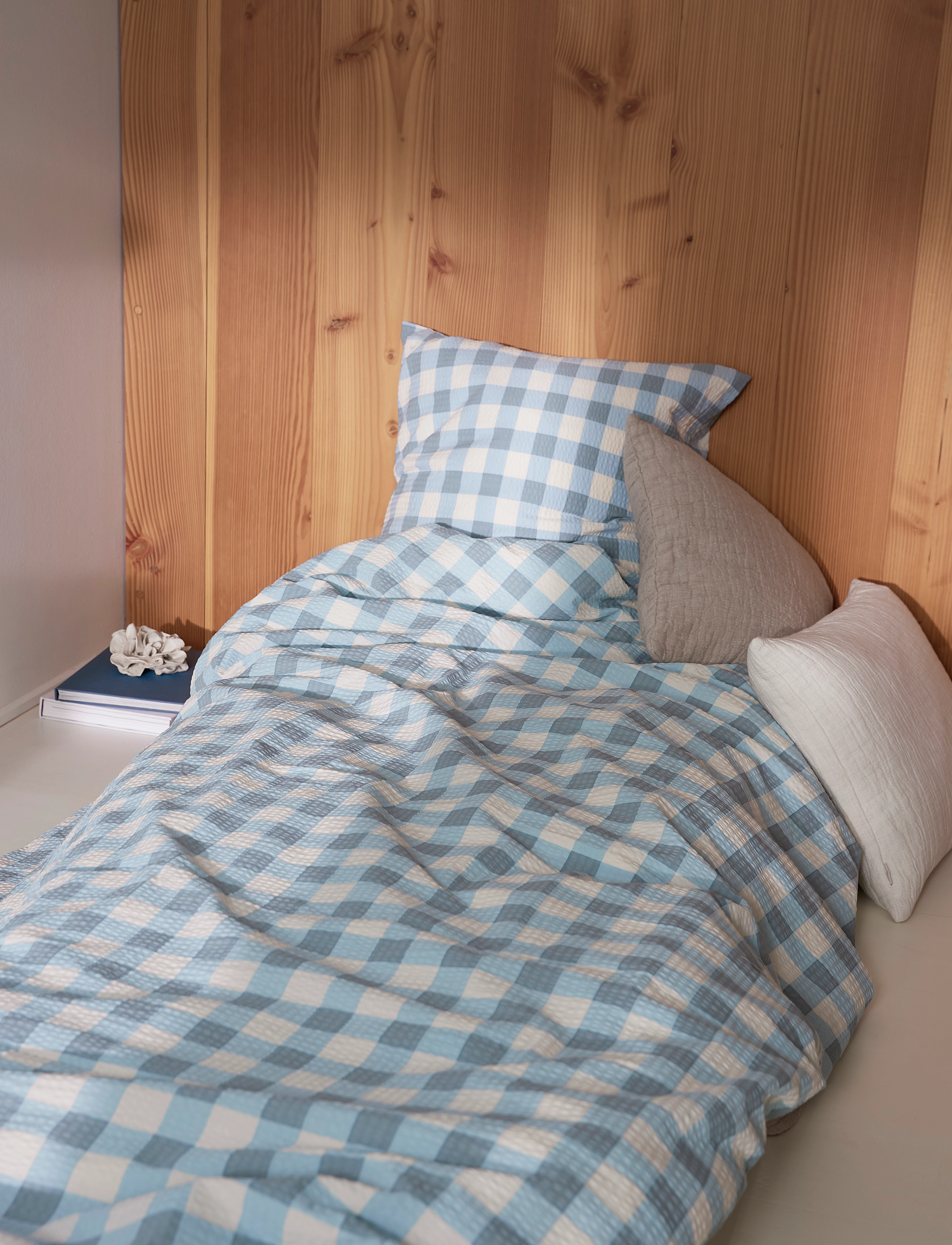 compliments - Square Bed Linen 140x200/50x70 cm - sengesett - blue - 2