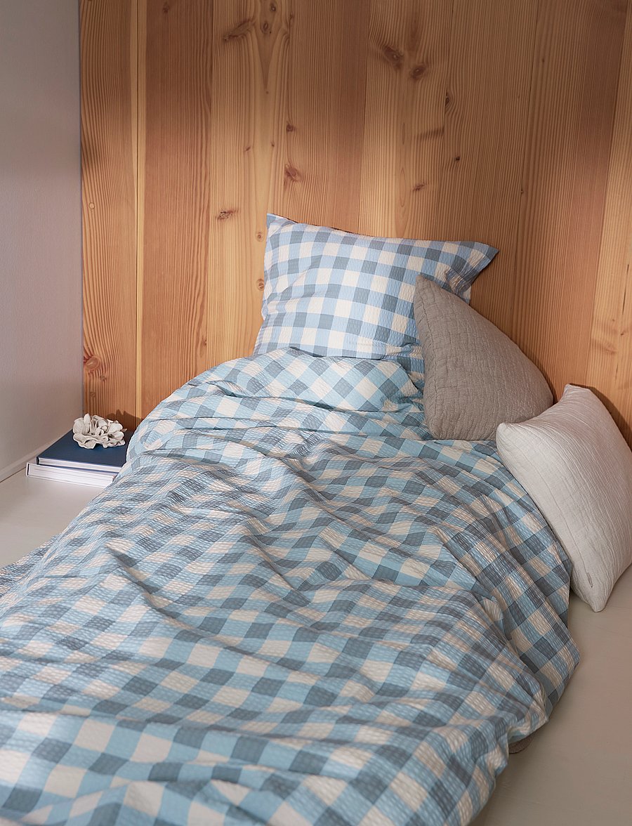compliments - Square Bed Linen 140x200/50x70 cm - bettwäsche-set - blue - 2