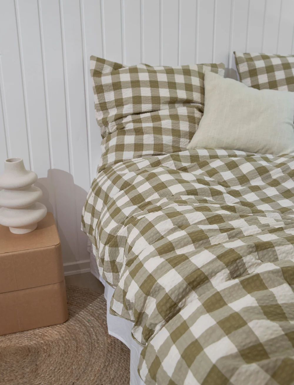 compliments - Square Bed Linen 140x200/50x70 cm - nach preis einkaufen - green - 3