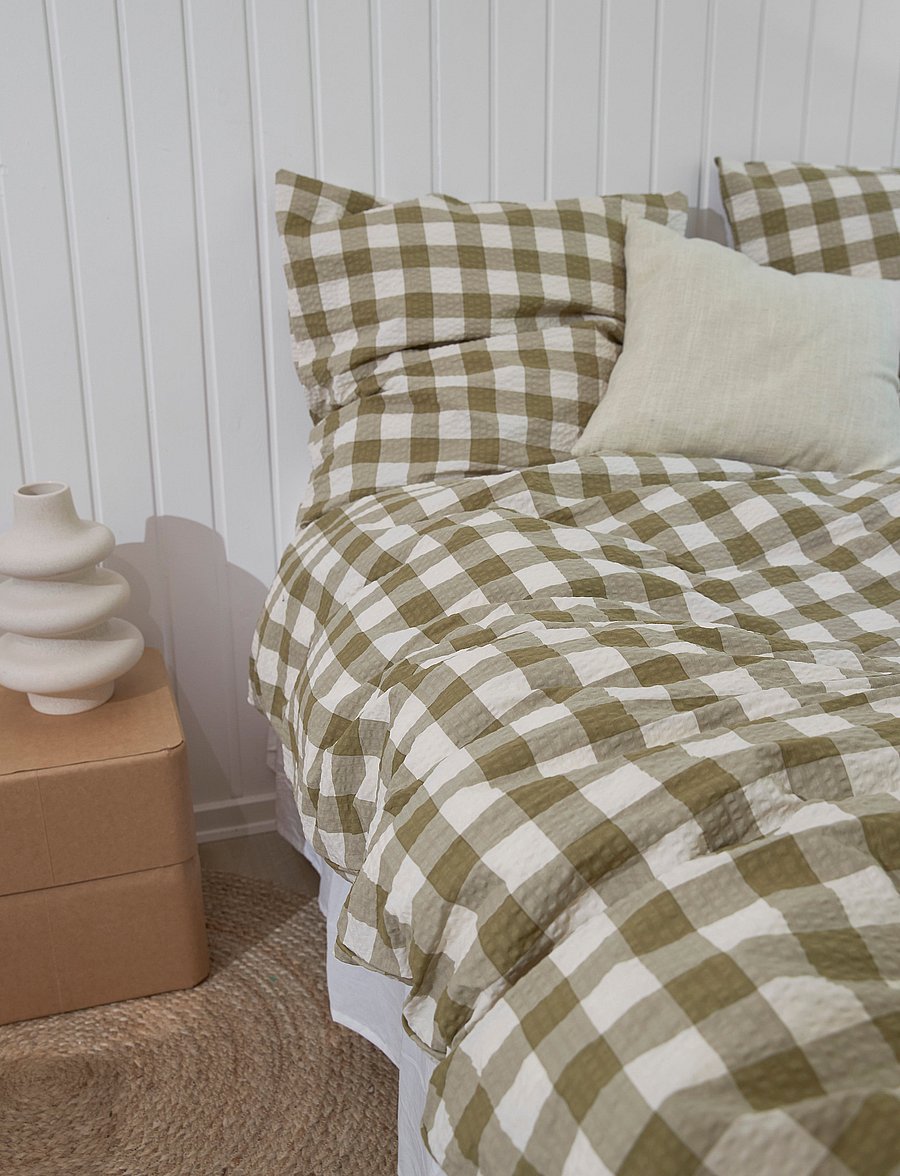 compliments - Square Bed Linen 140x200/50x70 cm - bettwäsche-set - green - 3