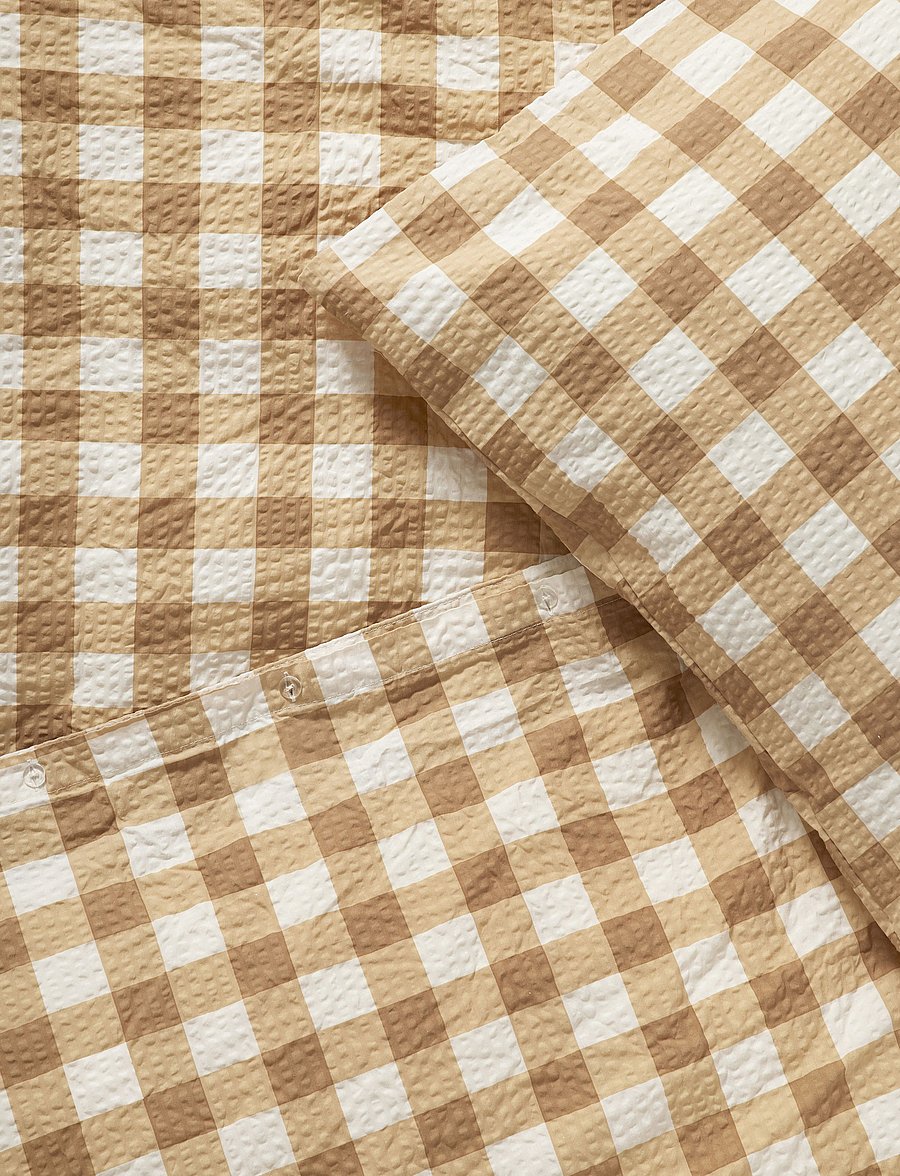 compliments - Square Bed Linen 140x200/50x70 cm - bettwäsche-set - ochre - 1