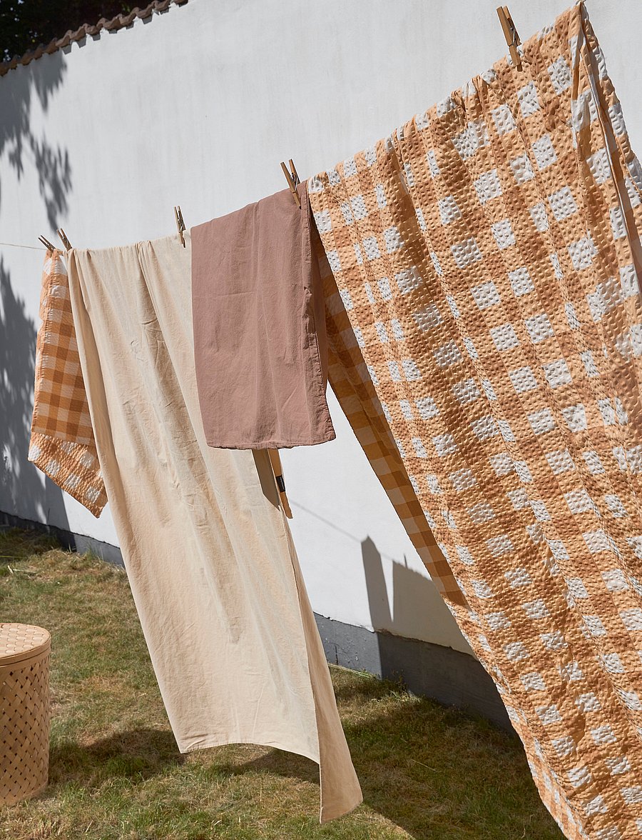 compliments - Square Bed Linen 140x200/50x70 cm - bettwäsche-set - ochre - 2