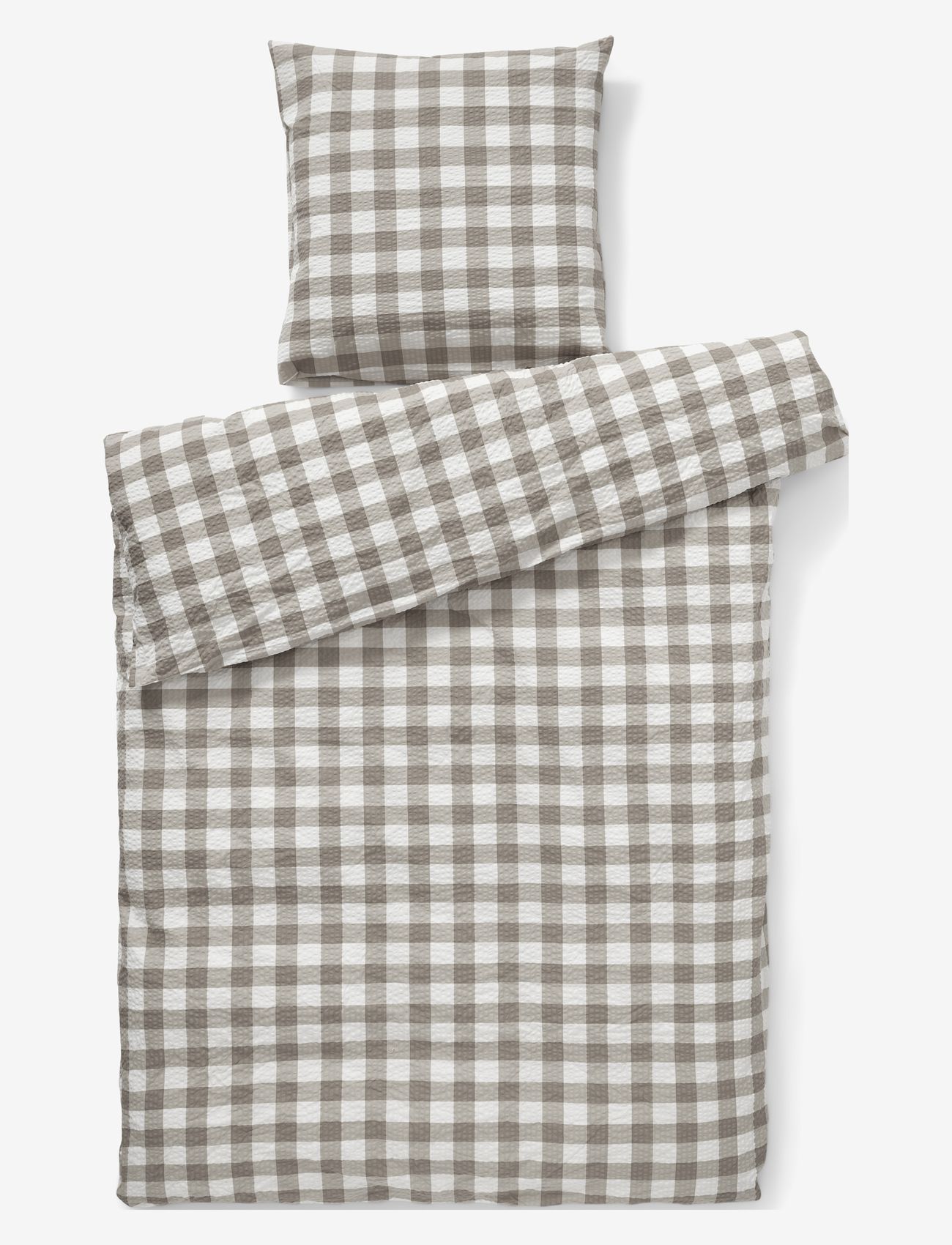 compliments - Square Bed Linen 140x200/50x70 cm - bettwäsche-set - taupe - 0