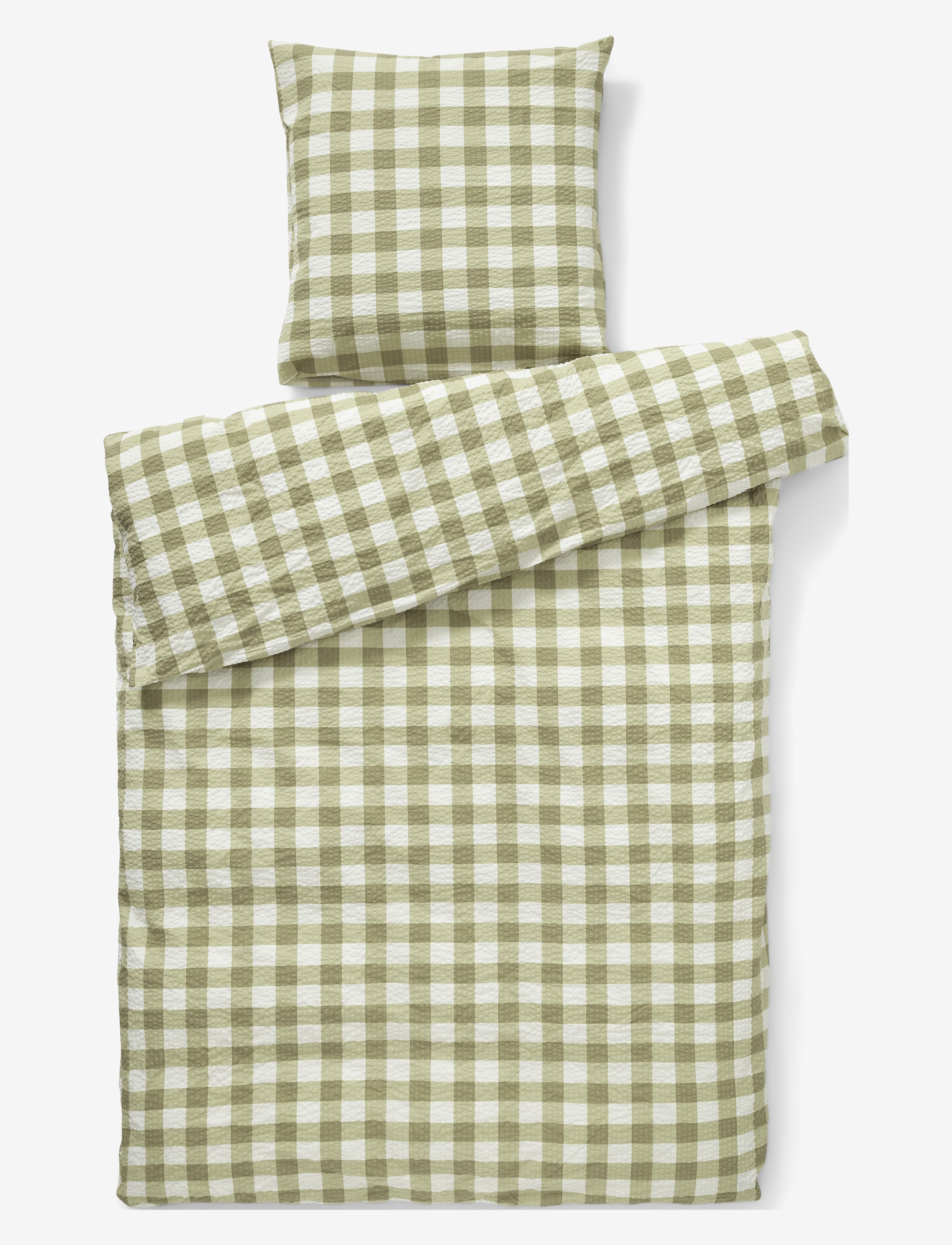 compliments Square Bed Linen 140x220/50x70 cm - Bettwäsche-Set - GREEN / green