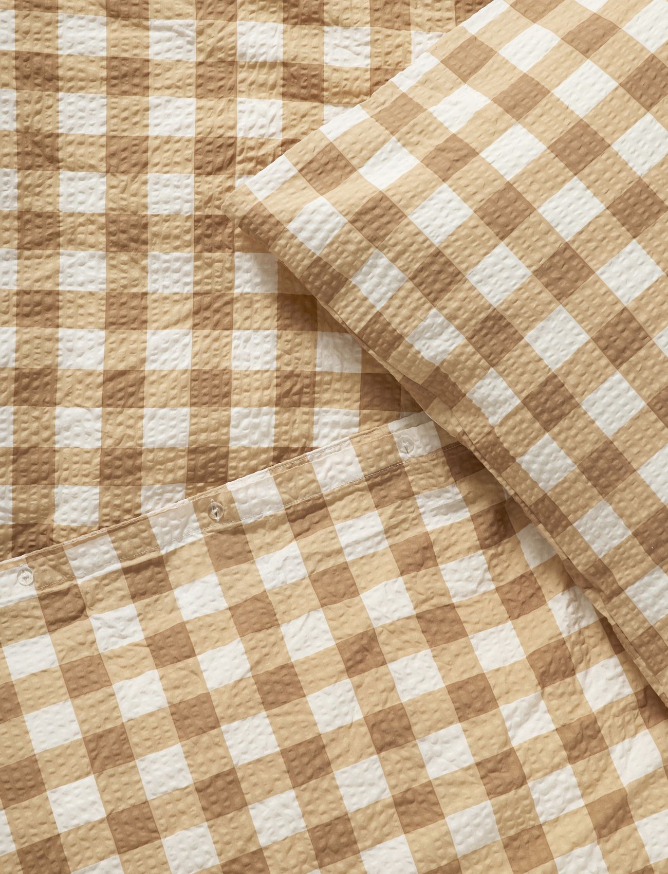 compliments - Square Bed Linen 140x220/50x70 cm - bettwäsche-set - ochre - 1