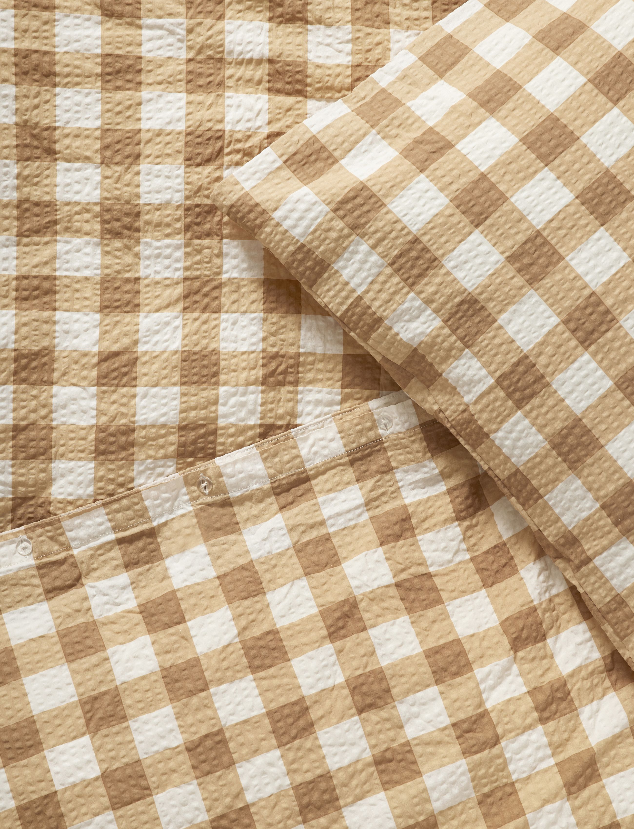 compliments - Square Bed Linen 140x220/50x70 cm - bettwäsche-set - ochre - 2