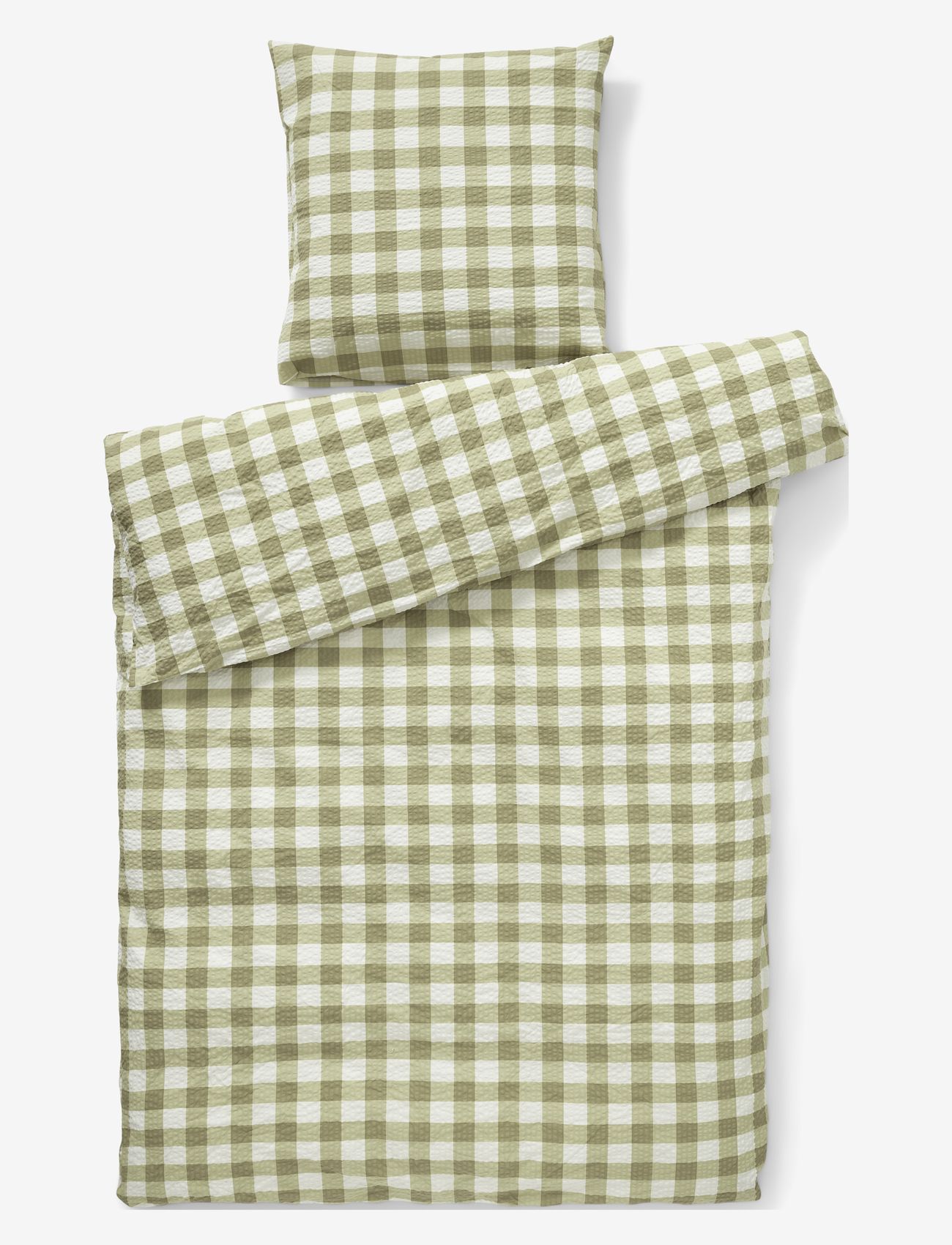 compliments - Square Bed Linen 150x210/50x60 cm - pussilakanasetit - green - 0