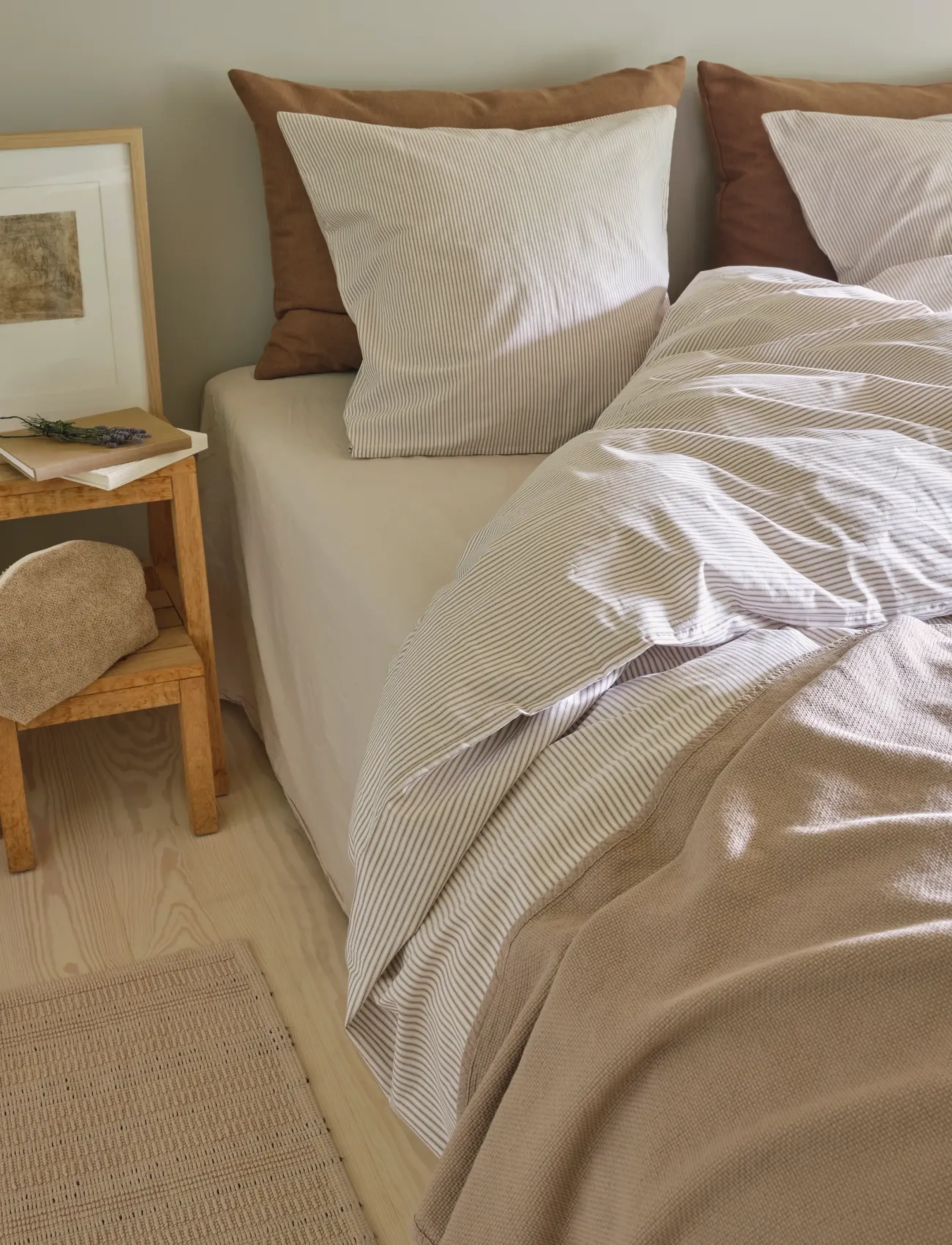 compliments Kyst Bed Linen, 140X220/60X63 cm, Grey, Sengetekstiler > Sengesæt, Unisex
