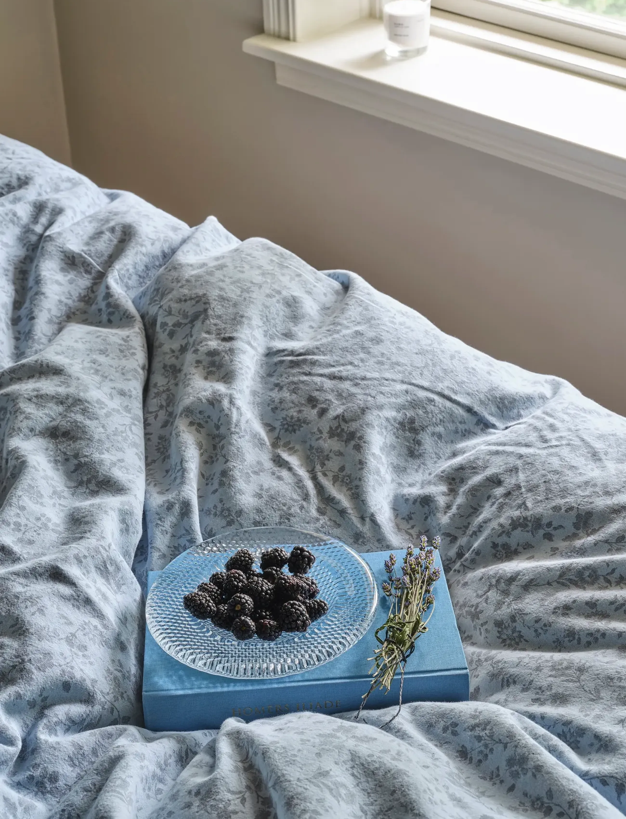 compliments - Blossom Bed Linen - parures de lit - dusty blue - 2