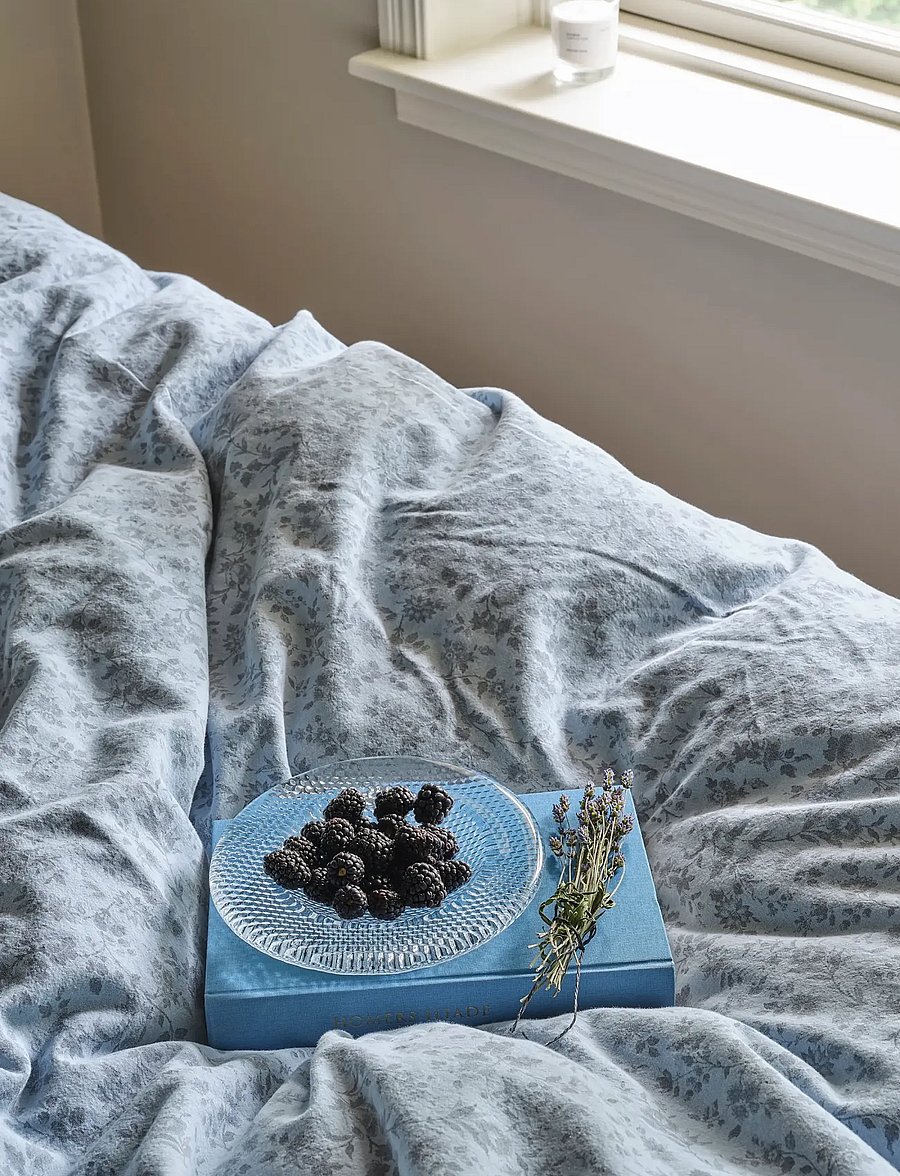 compliments - Blossom Bed Linen - voodiriiete komplektid - dusty blue - 2
