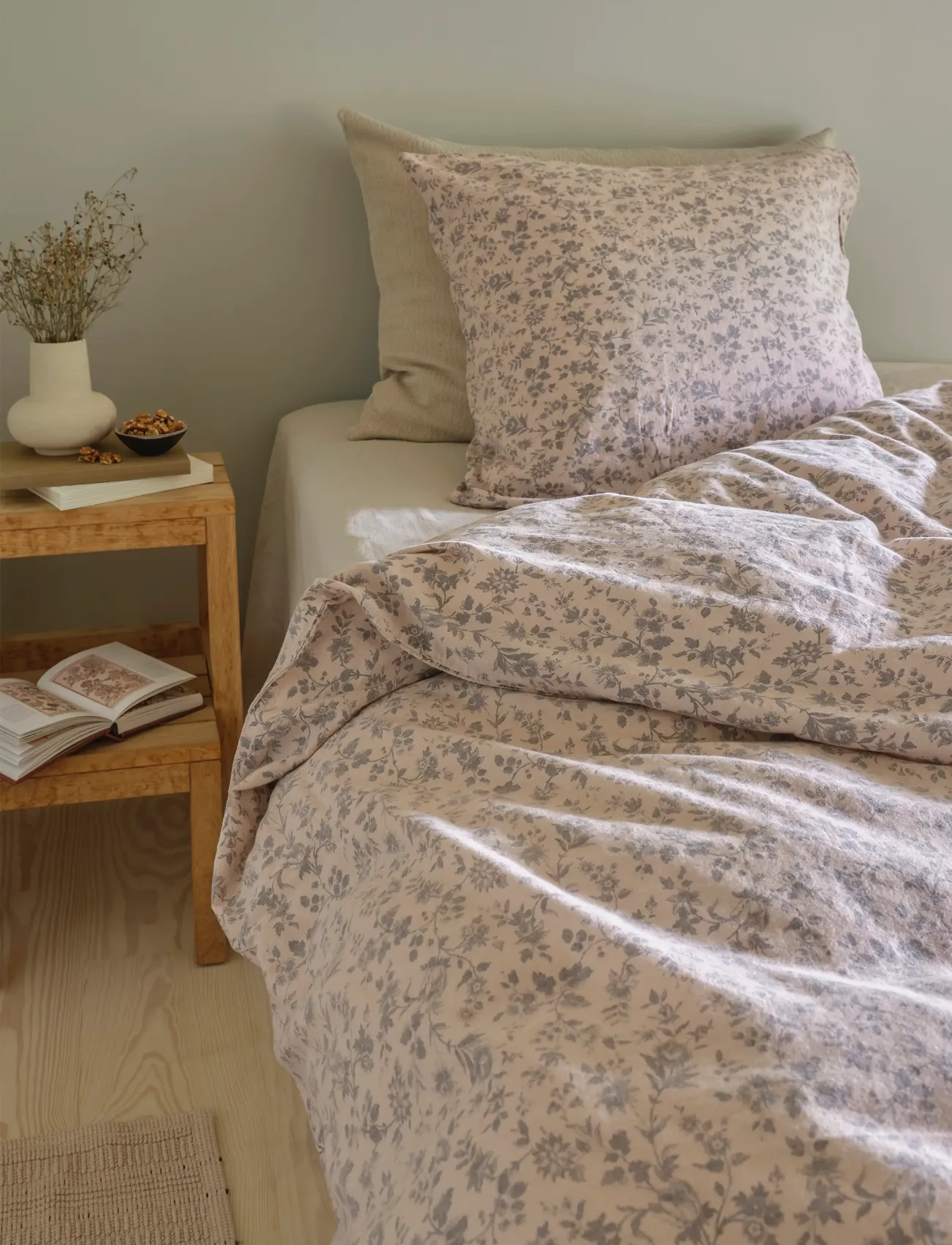 compliments Blossom Bed Linen, 140X220/60X63 cm, Bedtextiles, Rosa - Sets, Homeware