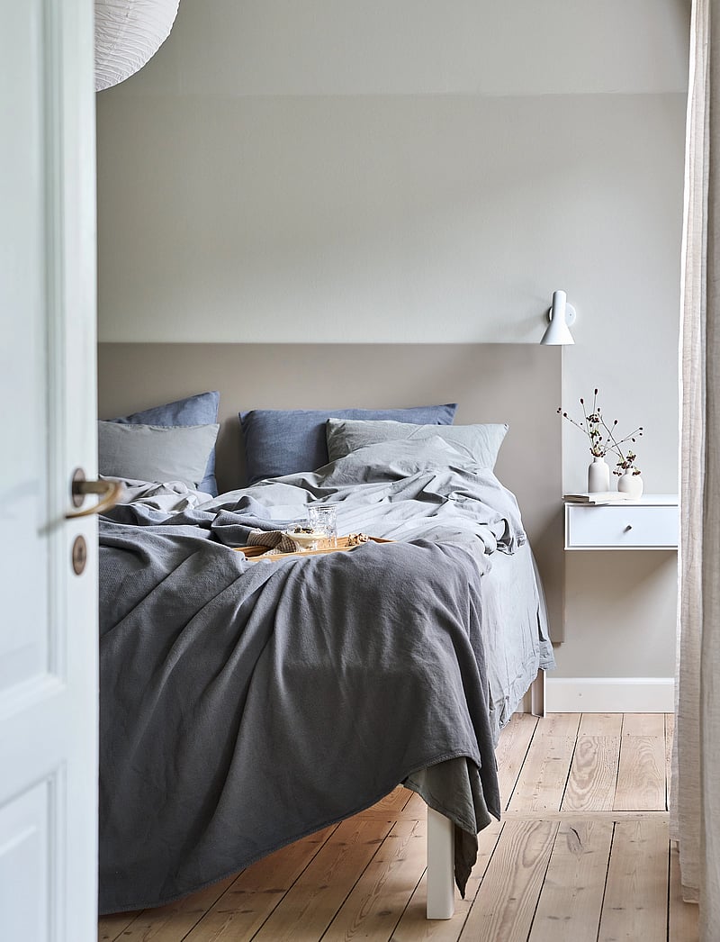 compliments - Stone Flat Sheet 240x260 cm - bettlaken ohne gummizug - grey - 2