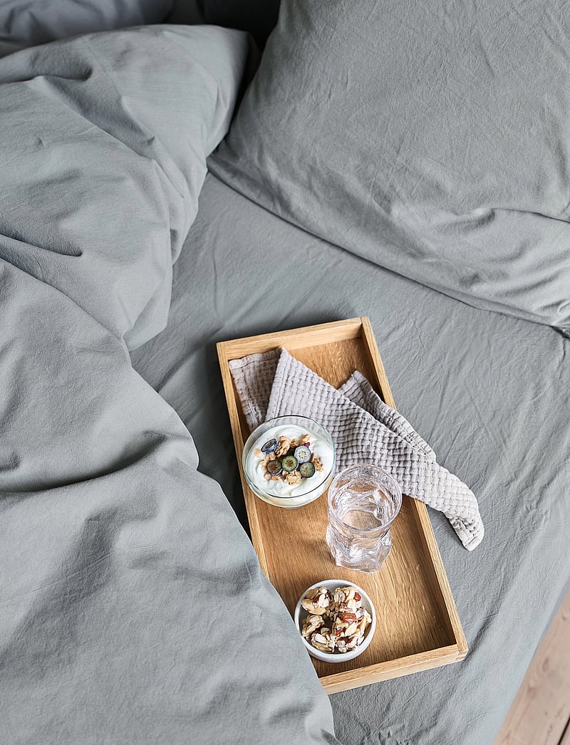 compliments - Stone Flat Sheet 240x260 cm - bettlaken ohne gummizug - grey - 3