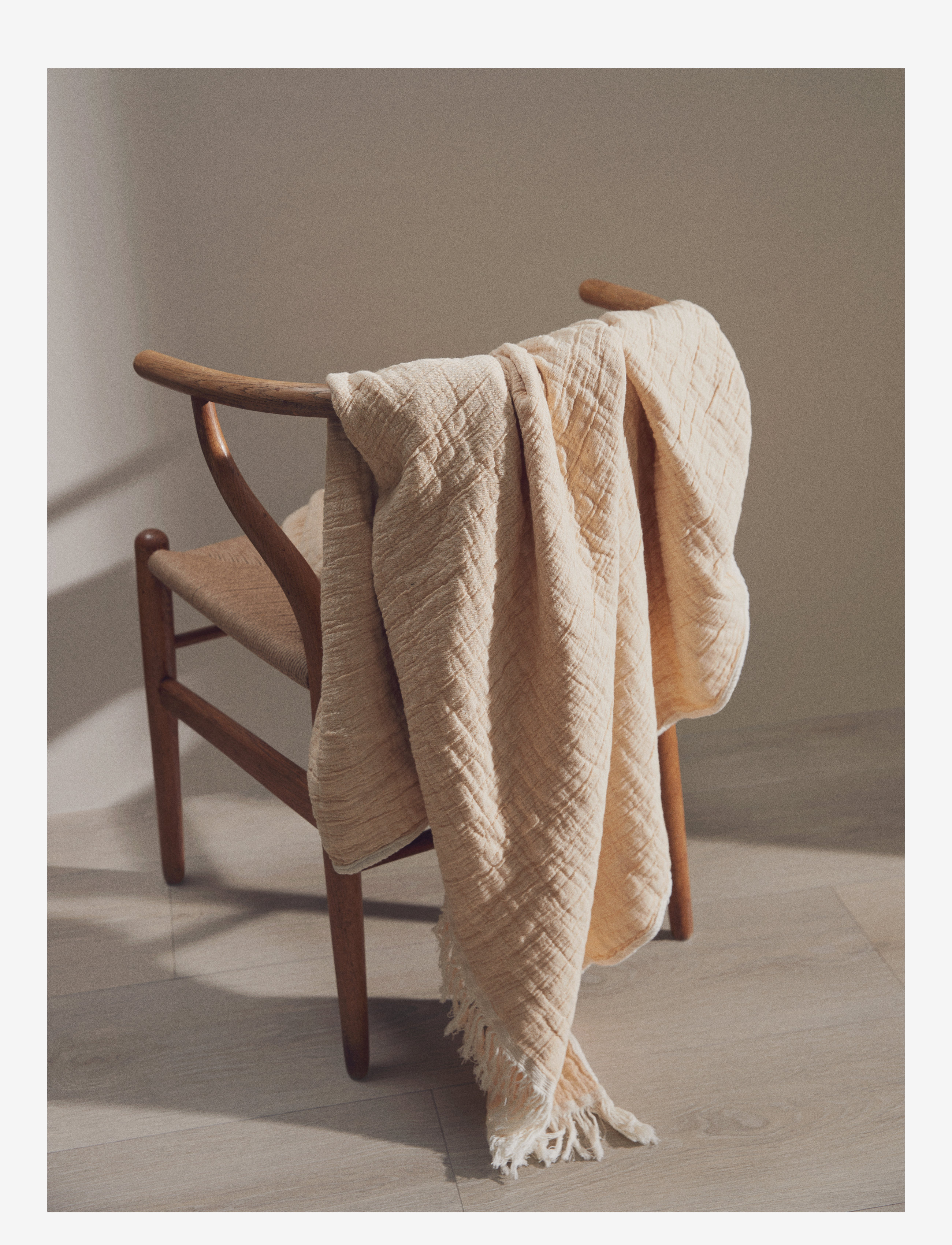compliments - River 130x200 cm - blankets & throws - yellow/cream - 1