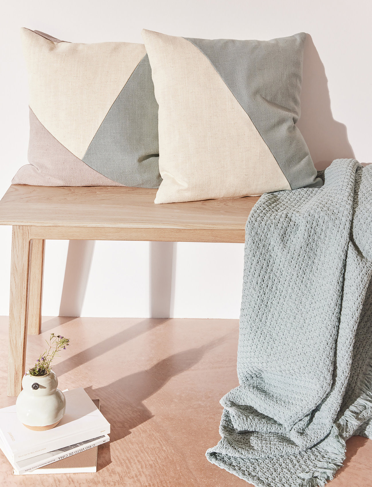compliments - Heaven Throw 120x190 cm - blankets & throws - dusty green - 1