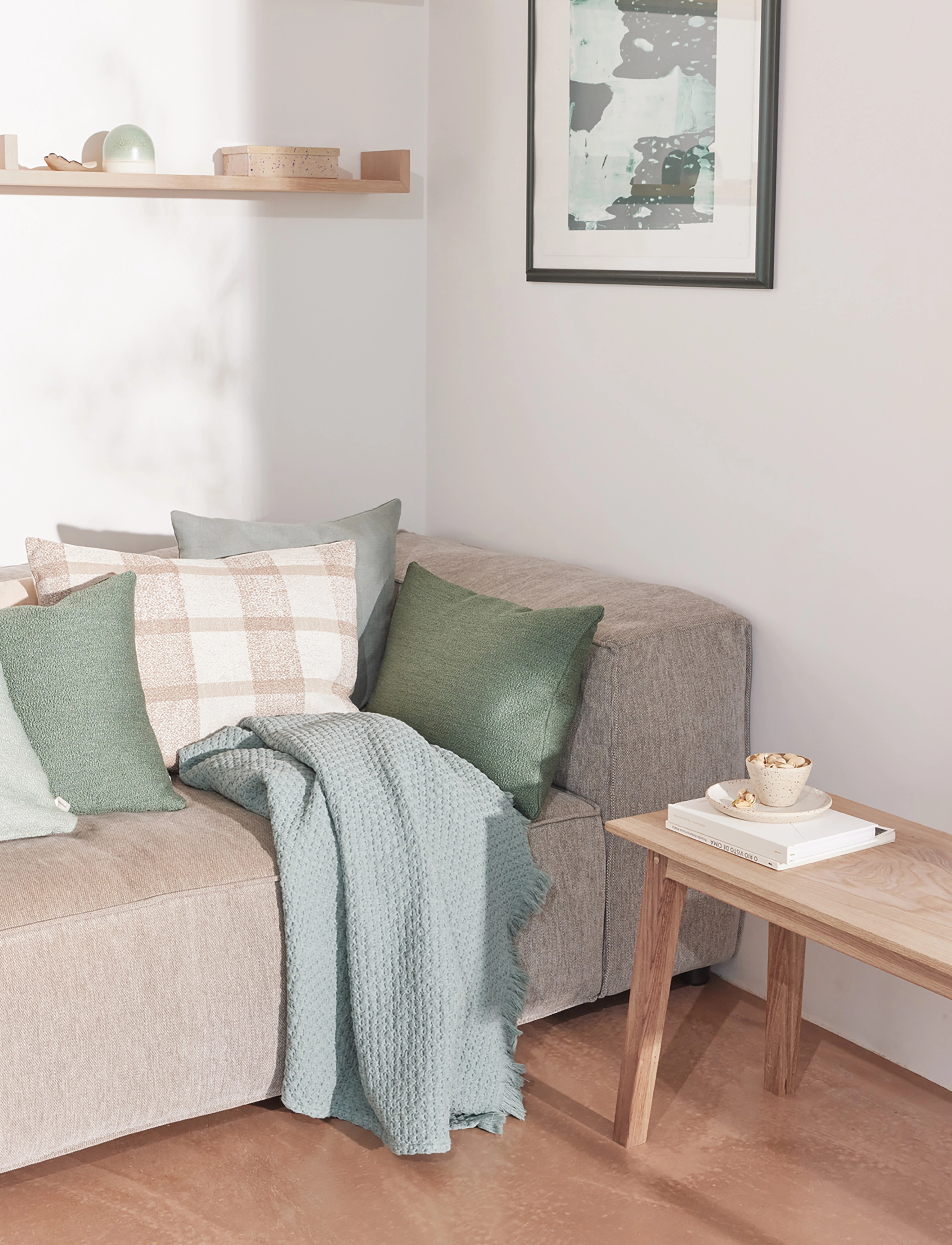 compliments - Heaven Throw 120x190 cm - filtar & plädar - dusty green - 3