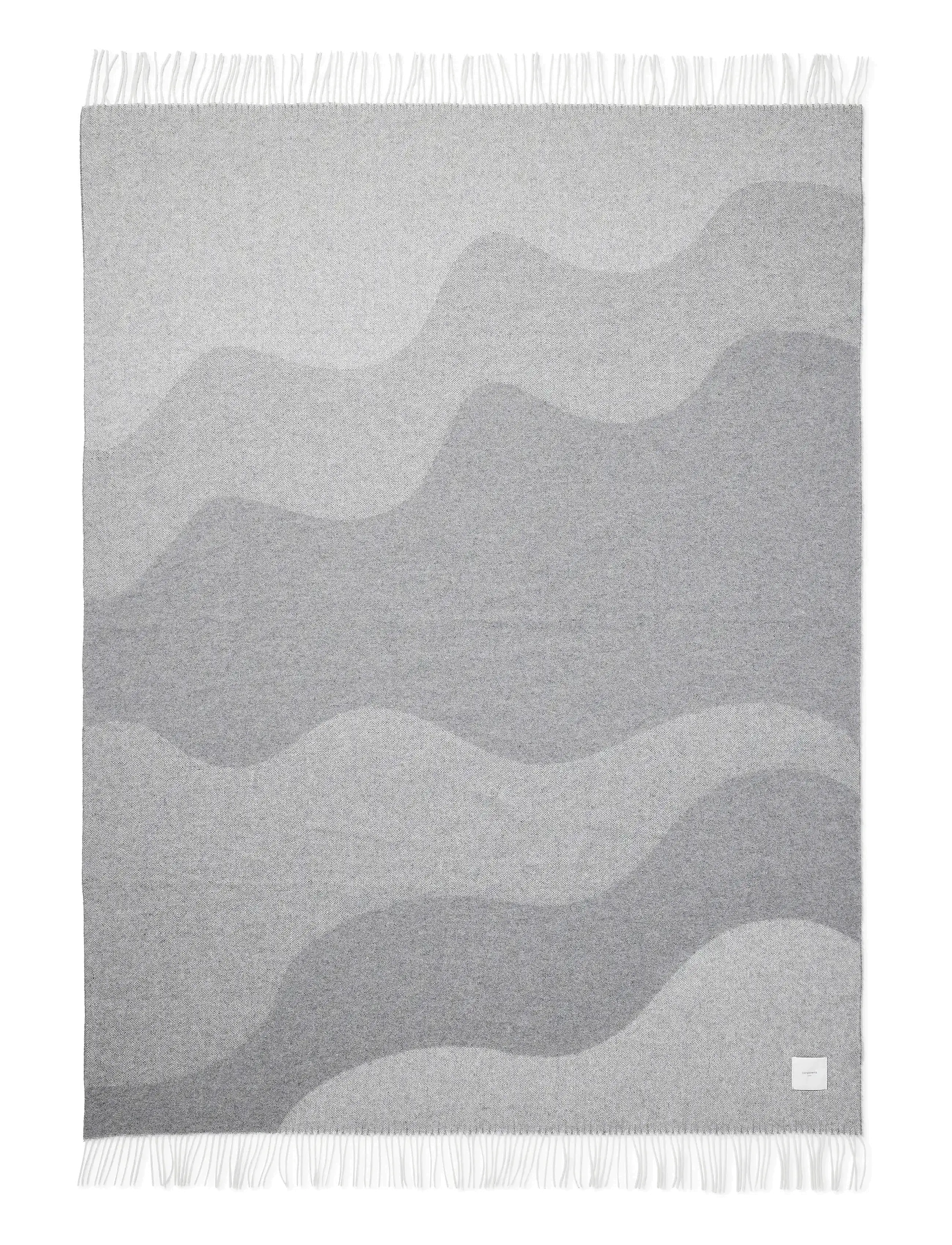 compliments Waves Throw, Tæppe og plaid, Grå, Str: 140X200CM