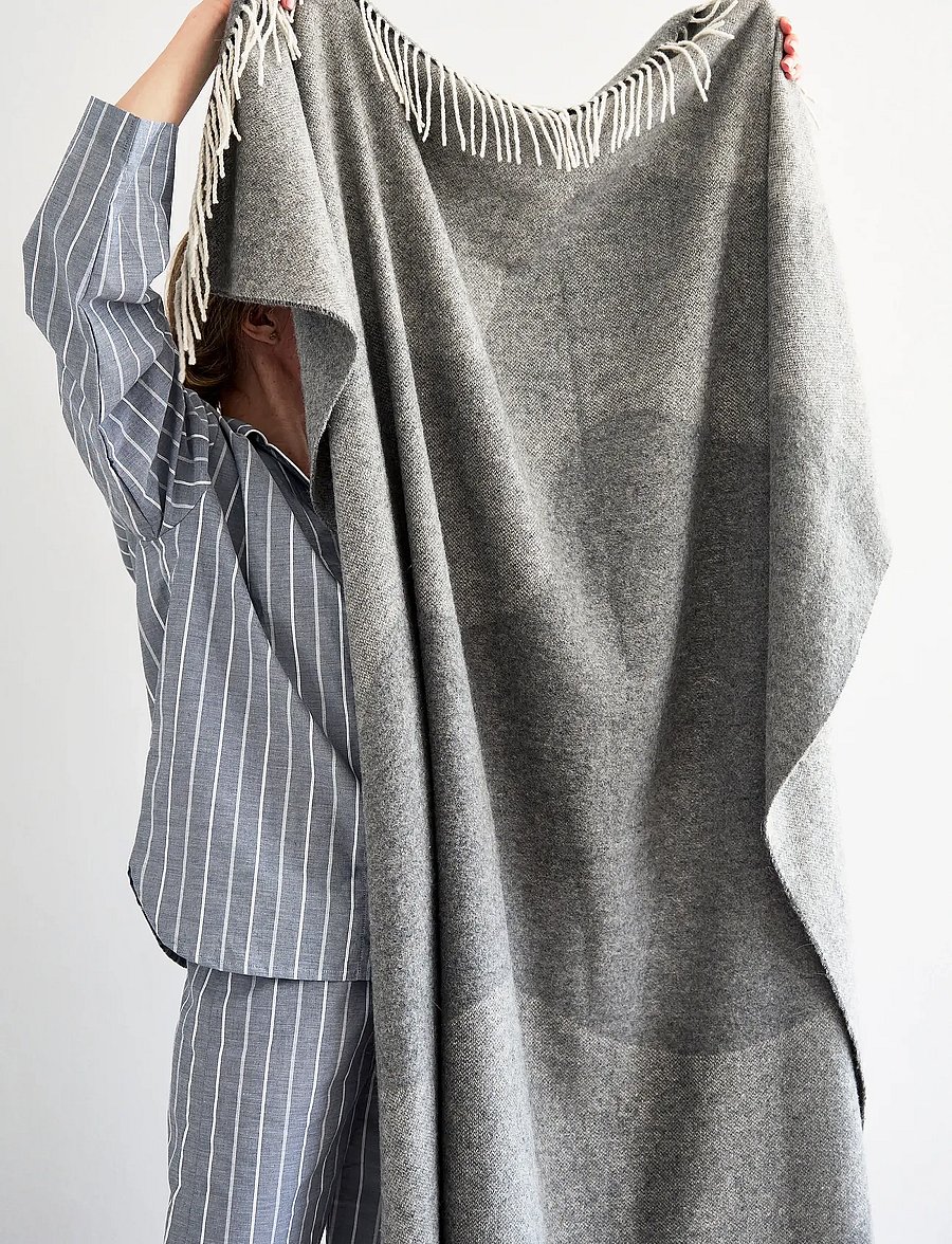 compliments - Waves Throw - decken - grey - 4