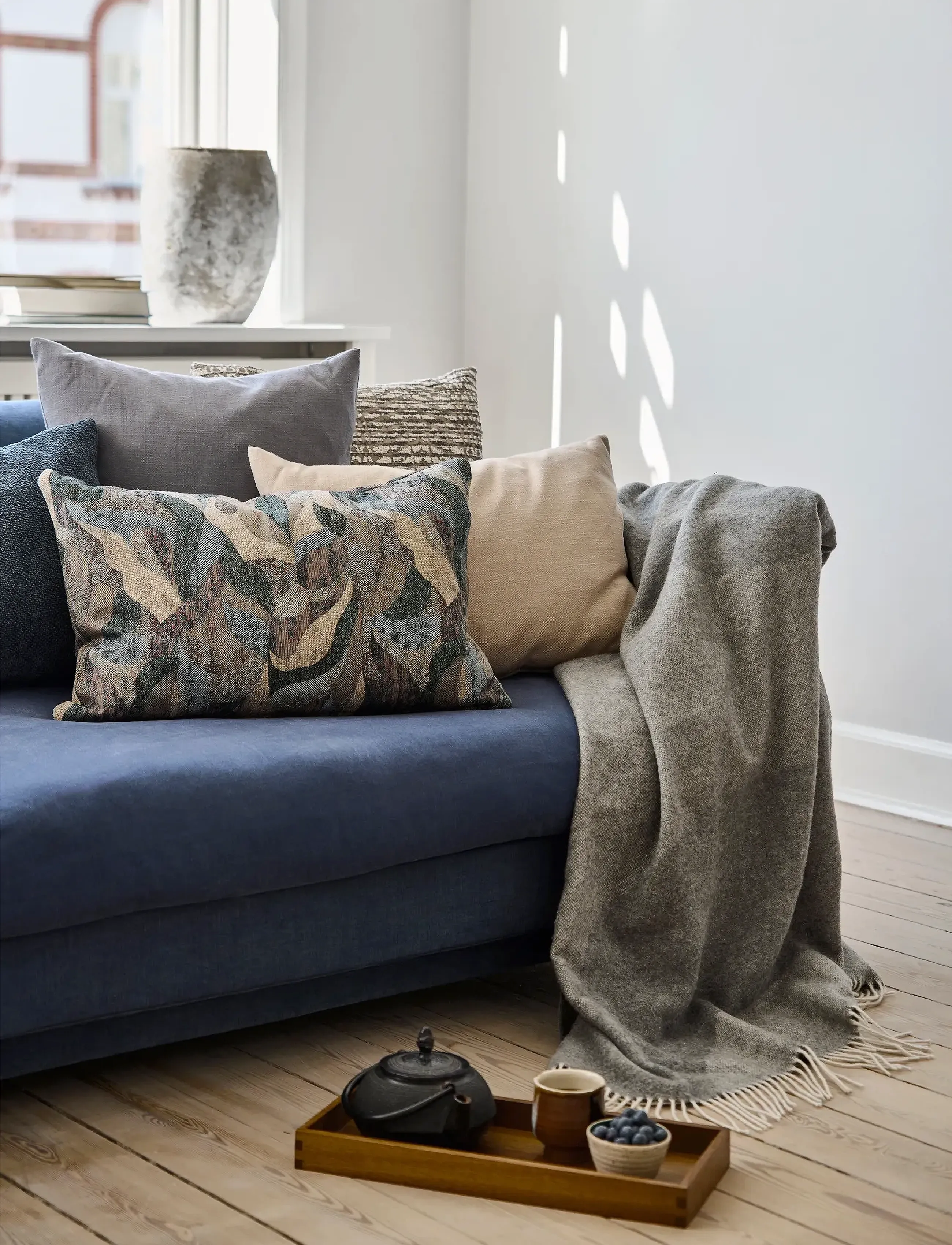compliments - Waves Throw - udendørstekstiler - grey - 5