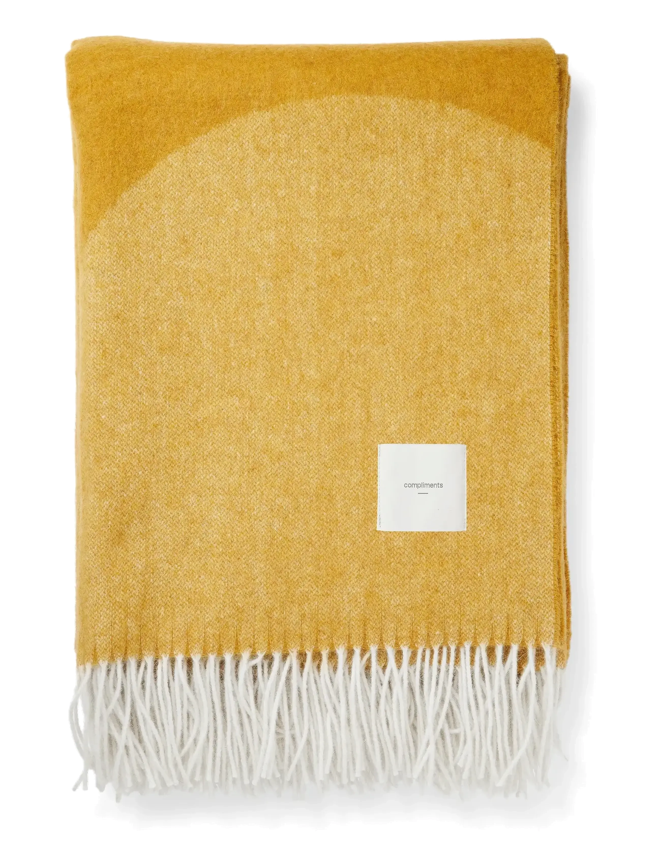 compliments - Waves Throw - udendørstekstiler - mustard - 2