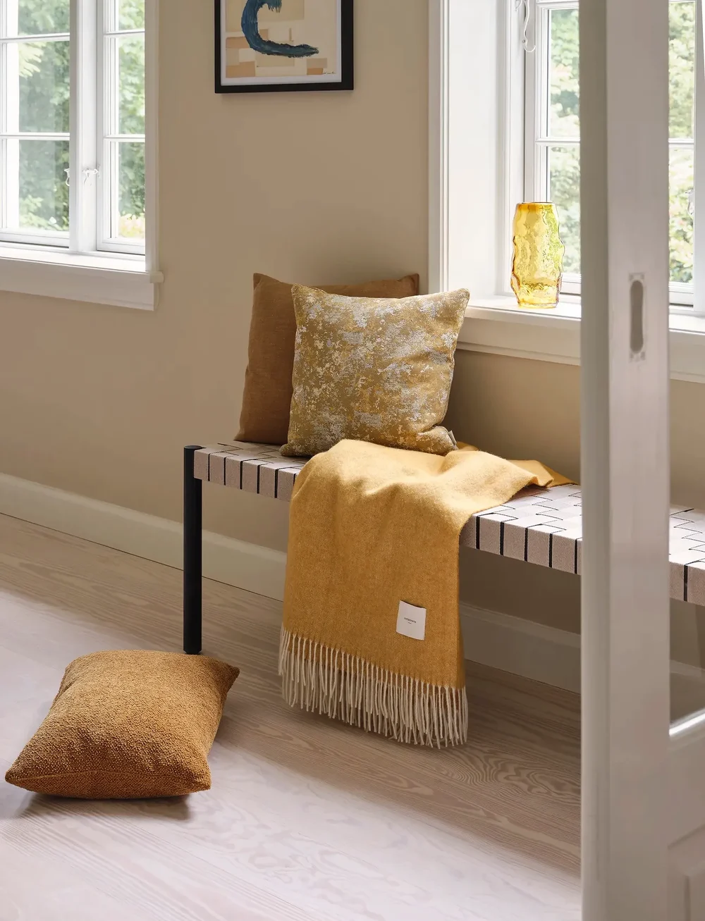 compliments - Waves Throw - köp efter pris - mustard - 3