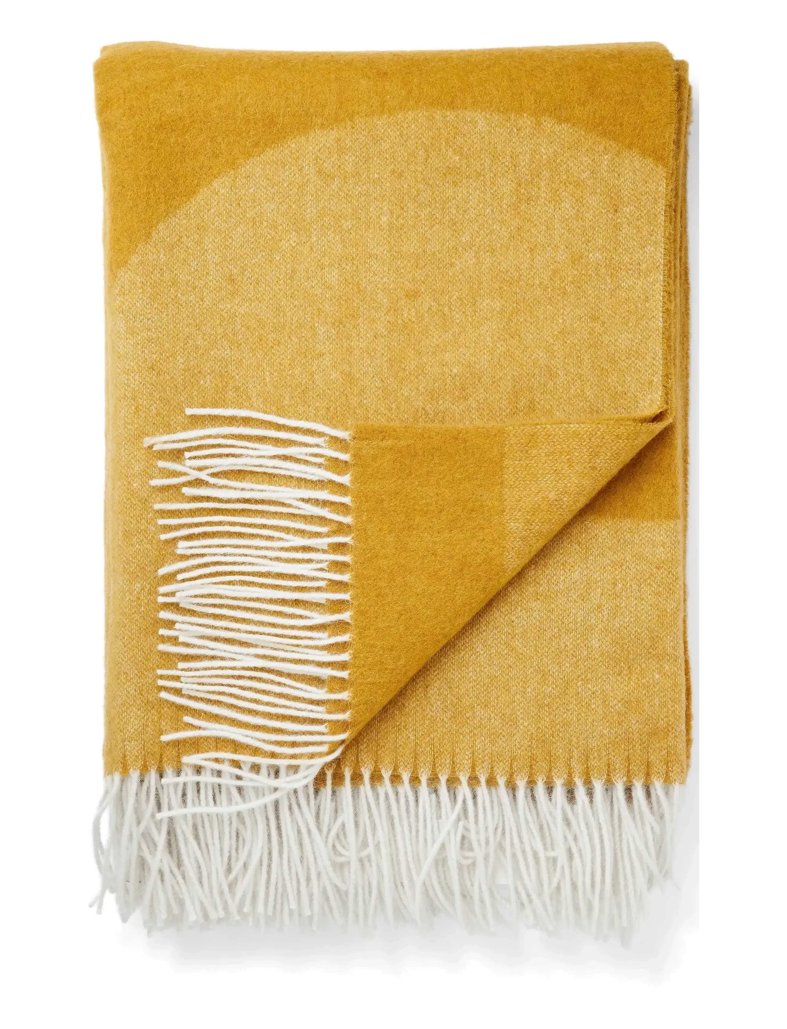compliments - Waves Throw - udendørstekstiler - mustard - 3