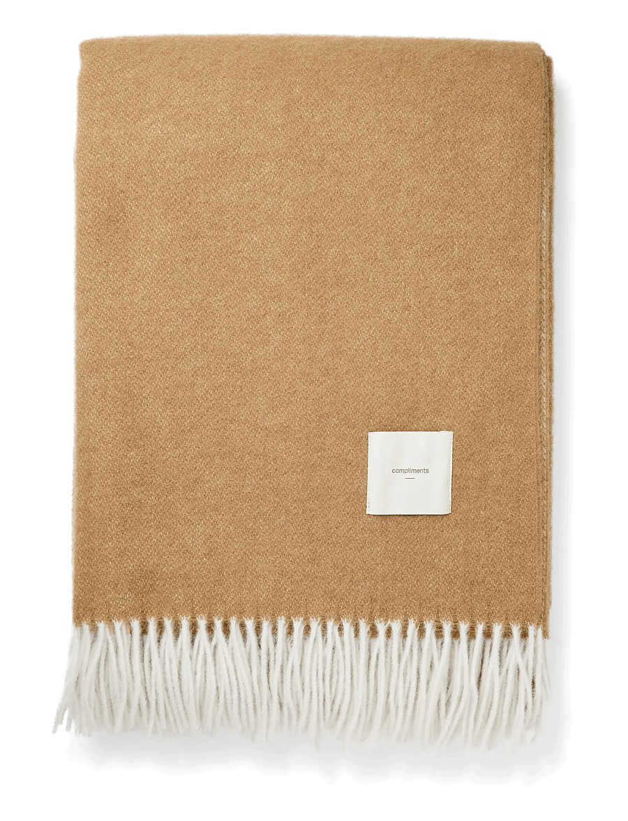 compliments - Duo Throw - tekstiilid välitingimustes - camel - 1