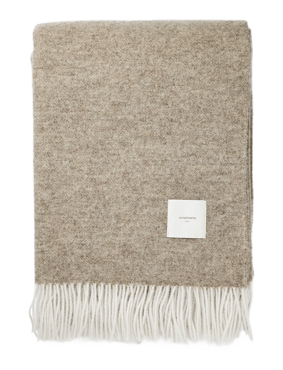 compliments - Duo Throw - pleedid - taupe - 1