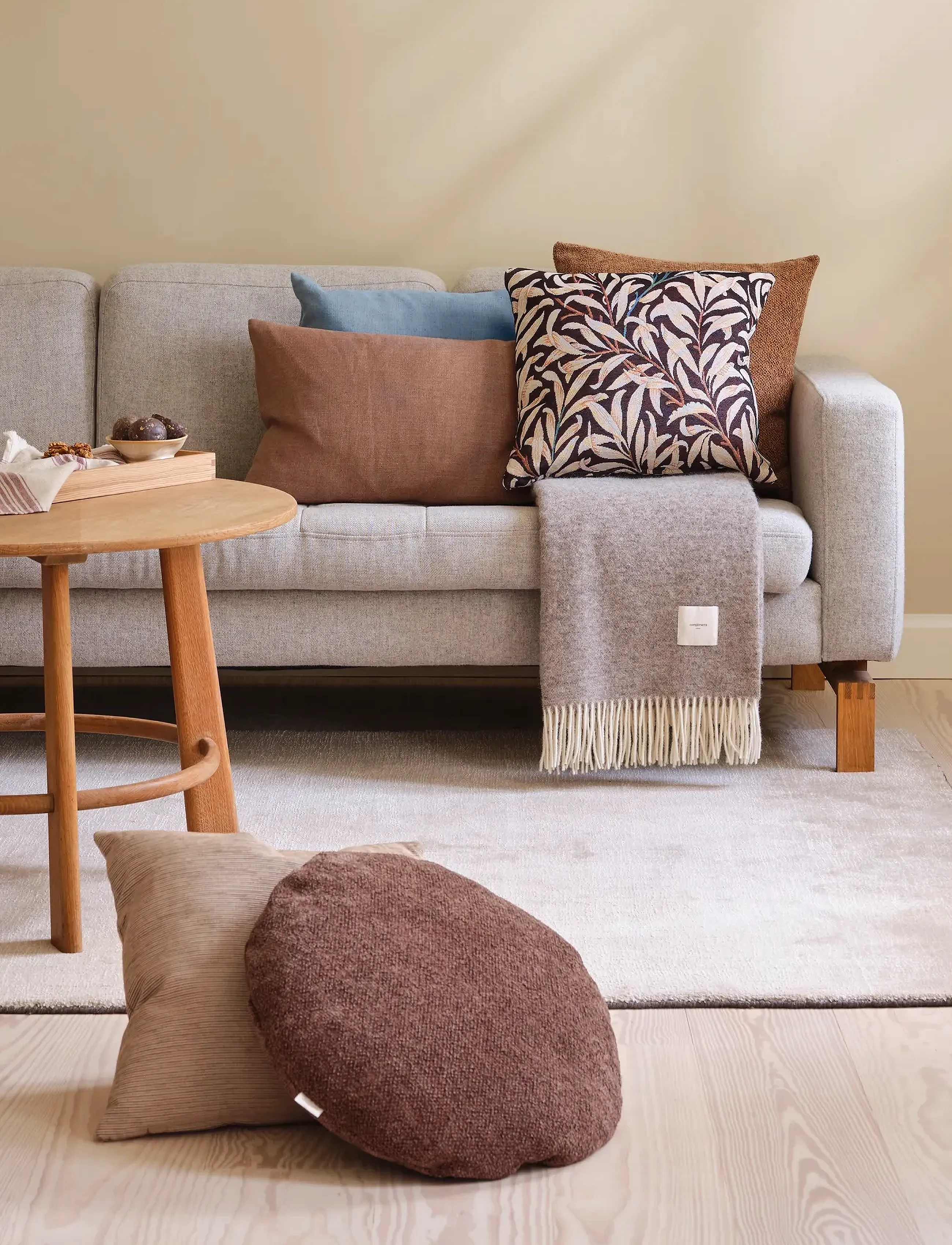 compliments Duo Throw, 140X200 cm, Cushions & Blankets, Beige - Blankets Throws, Homeware