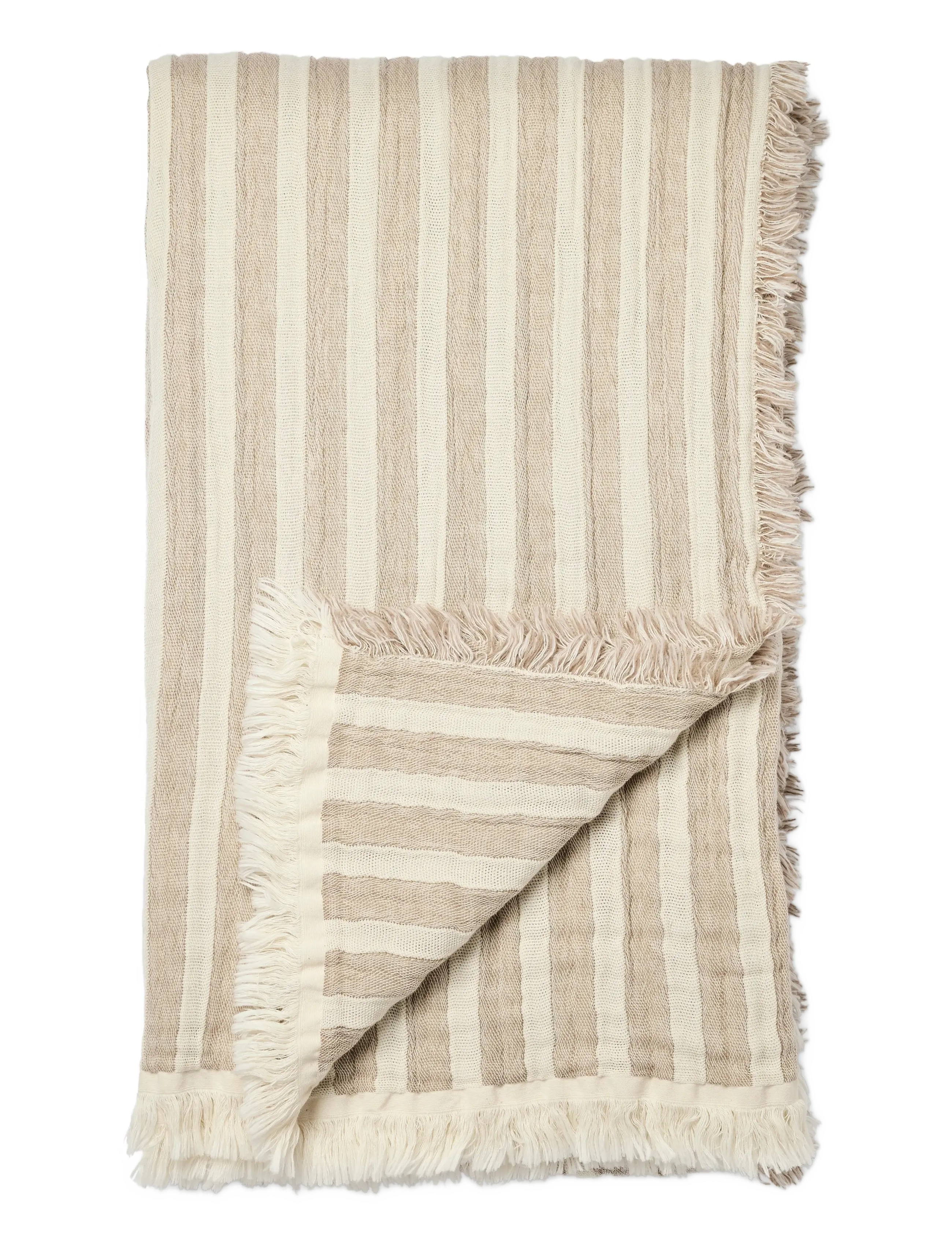 compliments - Turin Throw - blankets & throws - sand - 2