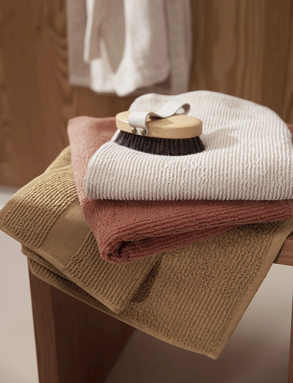 compliments - Slow Towel 50x100 cm - köp efter pris - brick - 1