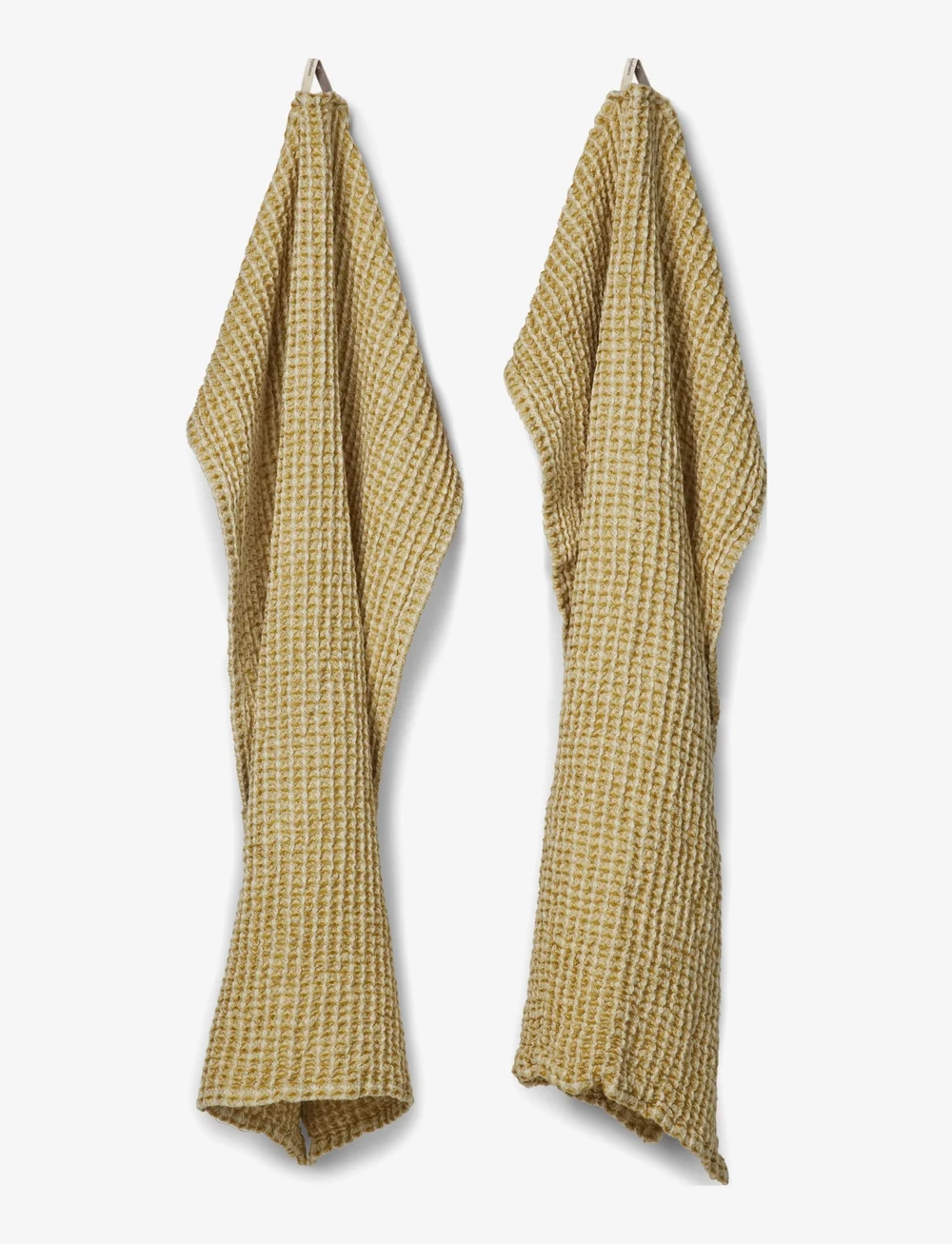 compliments - Como Towel 40x60 cm - 2 pack - gæstehåndklæder - mustard - 1