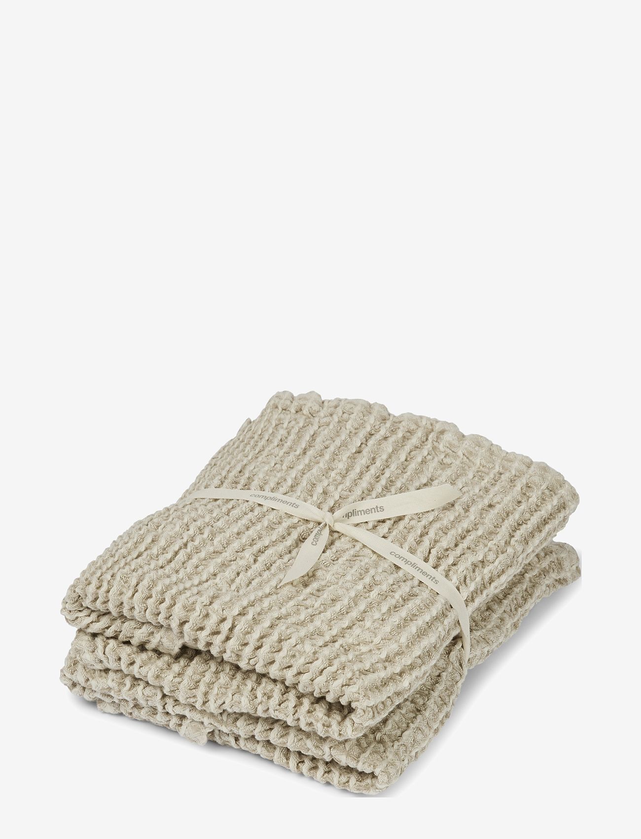compliments - Como Towel 40x60 cm - 2 pack - külaliste käterätikud - sand - 1