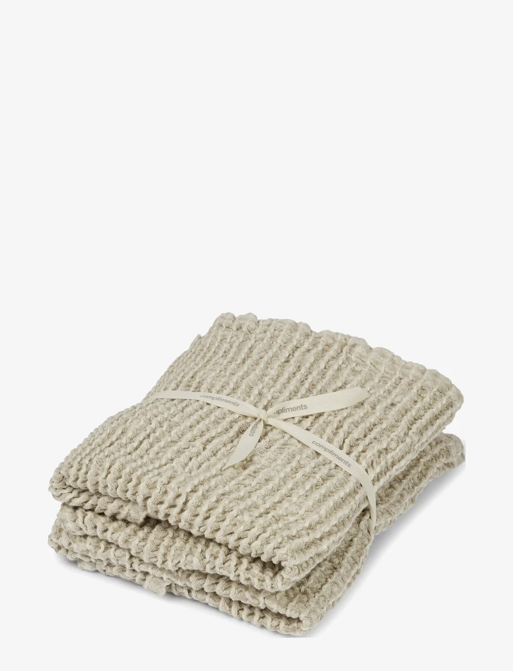 compliments - Como Towel 40x60 cm - 2 pack - gæstehåndklæder - sand - 1