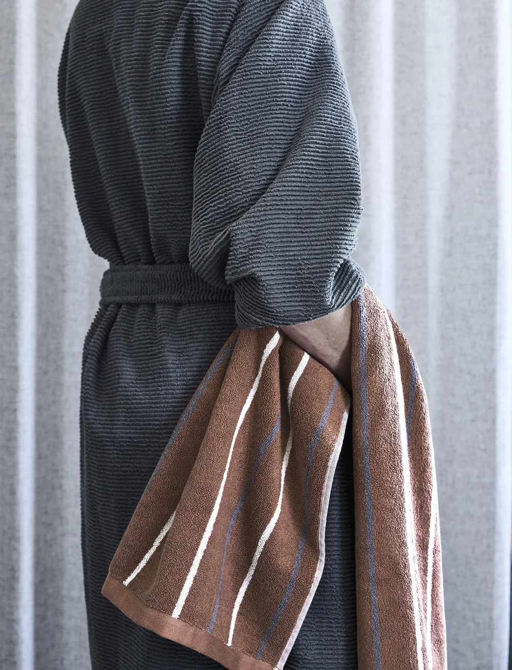 compliments - Slow Bath Robe - igapäevane stiil - grey - 5