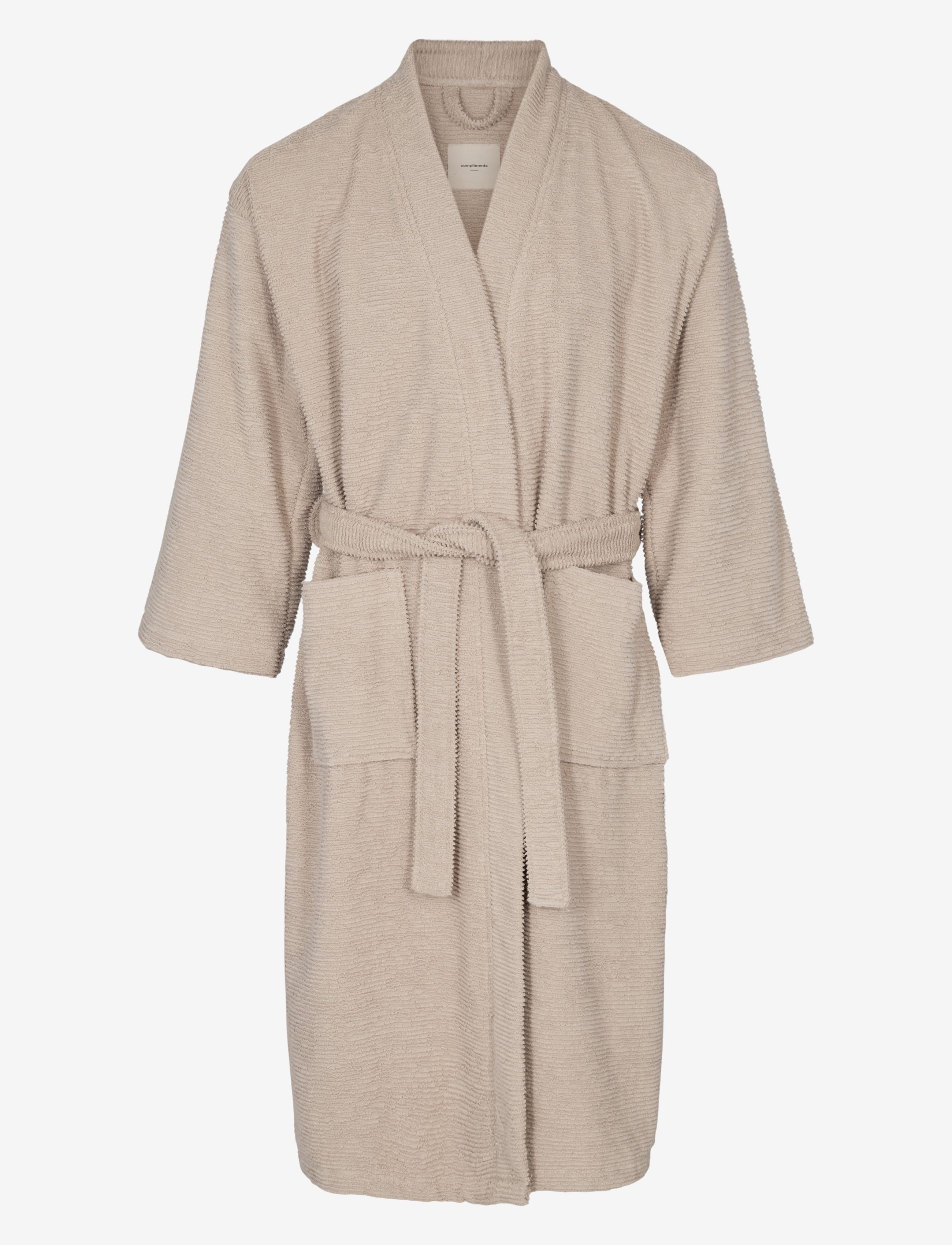 COMPLIMENTS Slow Bath Morgenmantel Beige - L - Damen