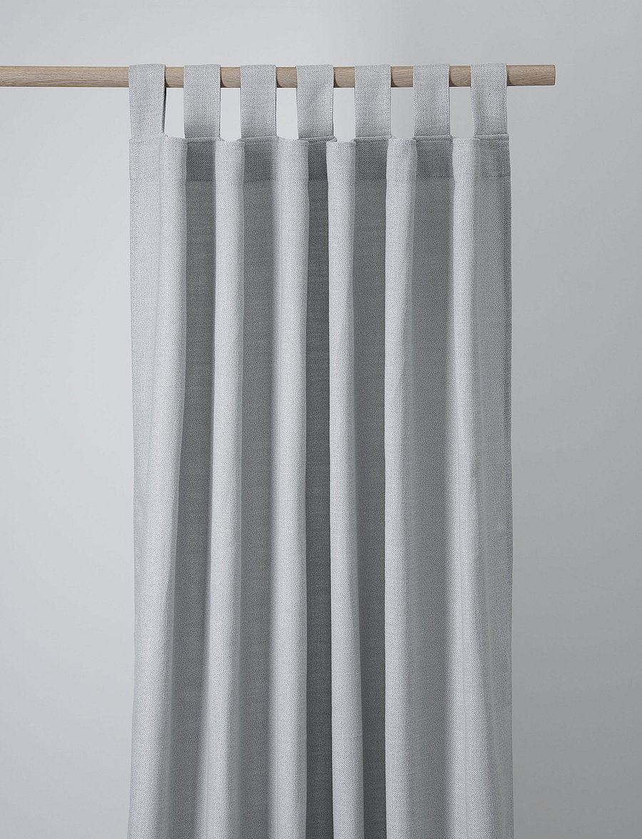 compliments - Ivalo Curtain 140x260 cm w/loops - fertiggardinen - grey - 1