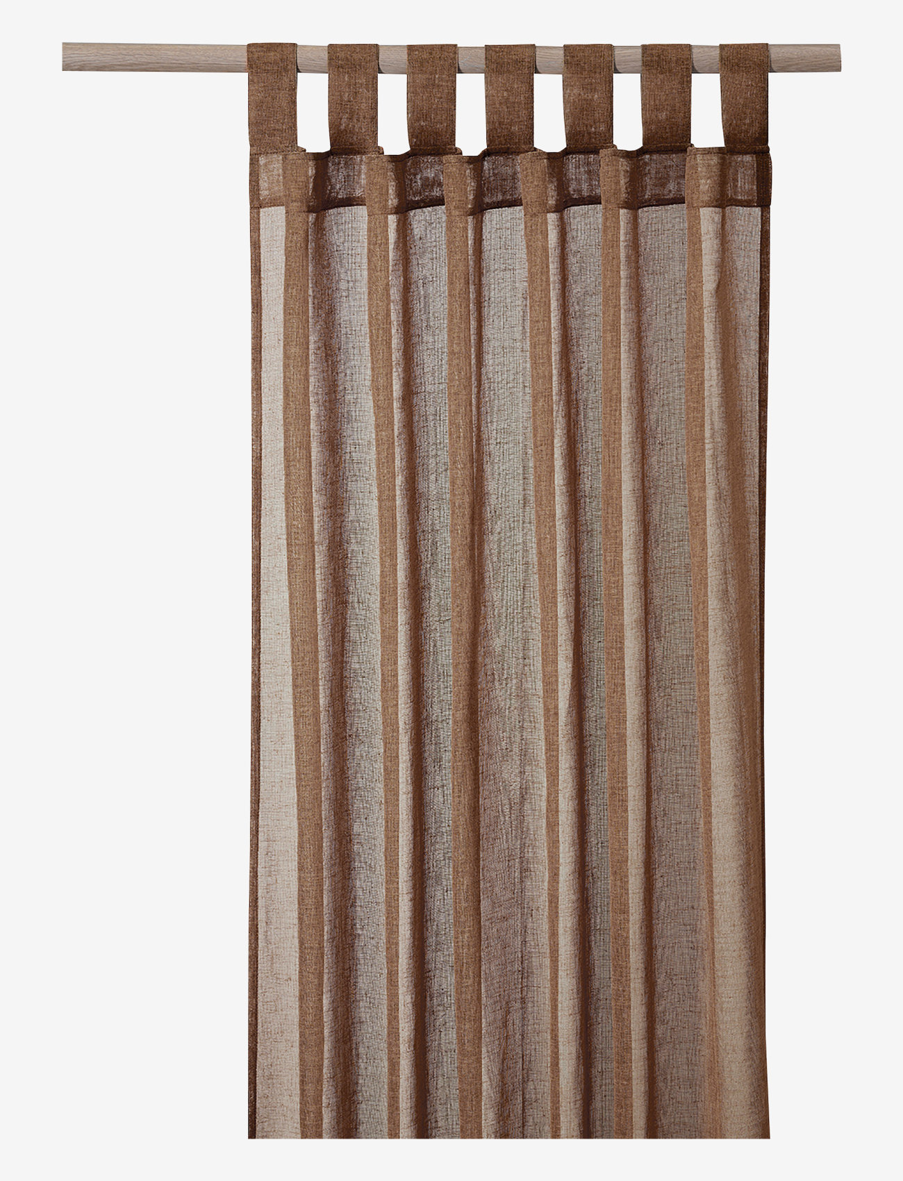 compliments - Boho Curtain 140x230 cm w/loops - gardinlængde - brown - 0