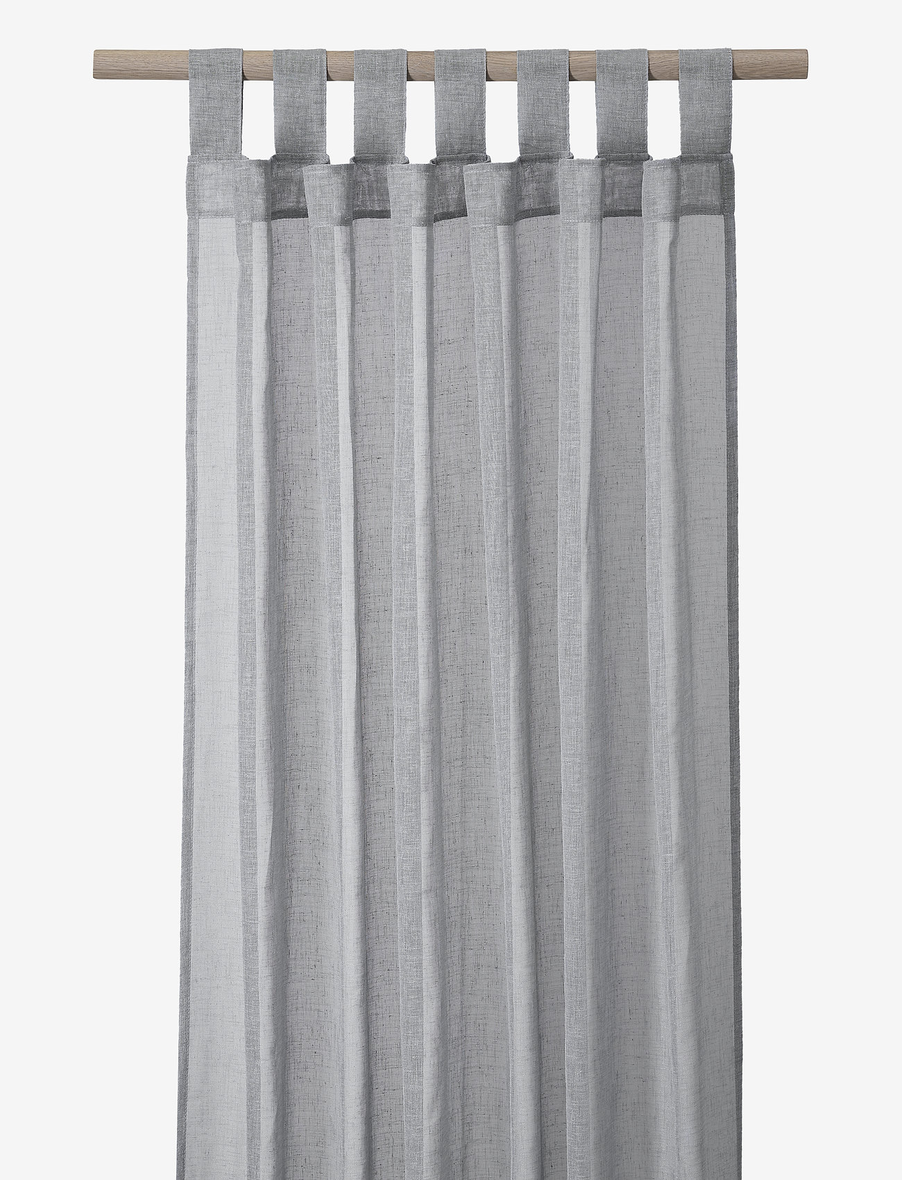 compliments Boho Curtain 140x230 cm w/loops - Textilies - GREY / grey