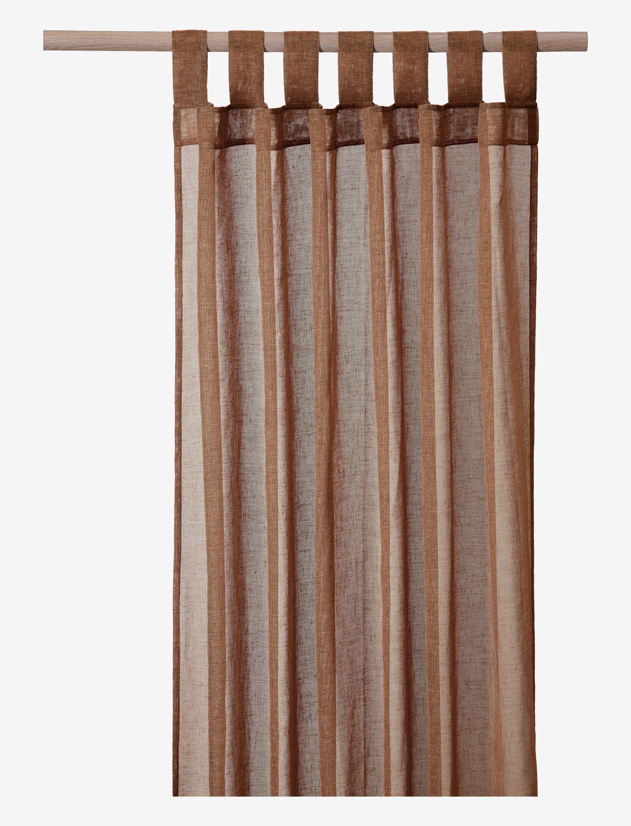 compliments Boho Curtain 140x230 cm w/loops - Textilier - RUST / brown